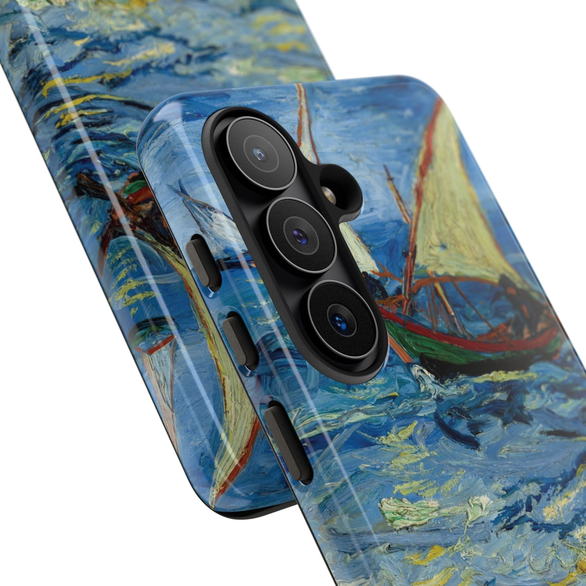 Fishing Boats at Sea by Vincent van Gogh - Samsung Tough Case
