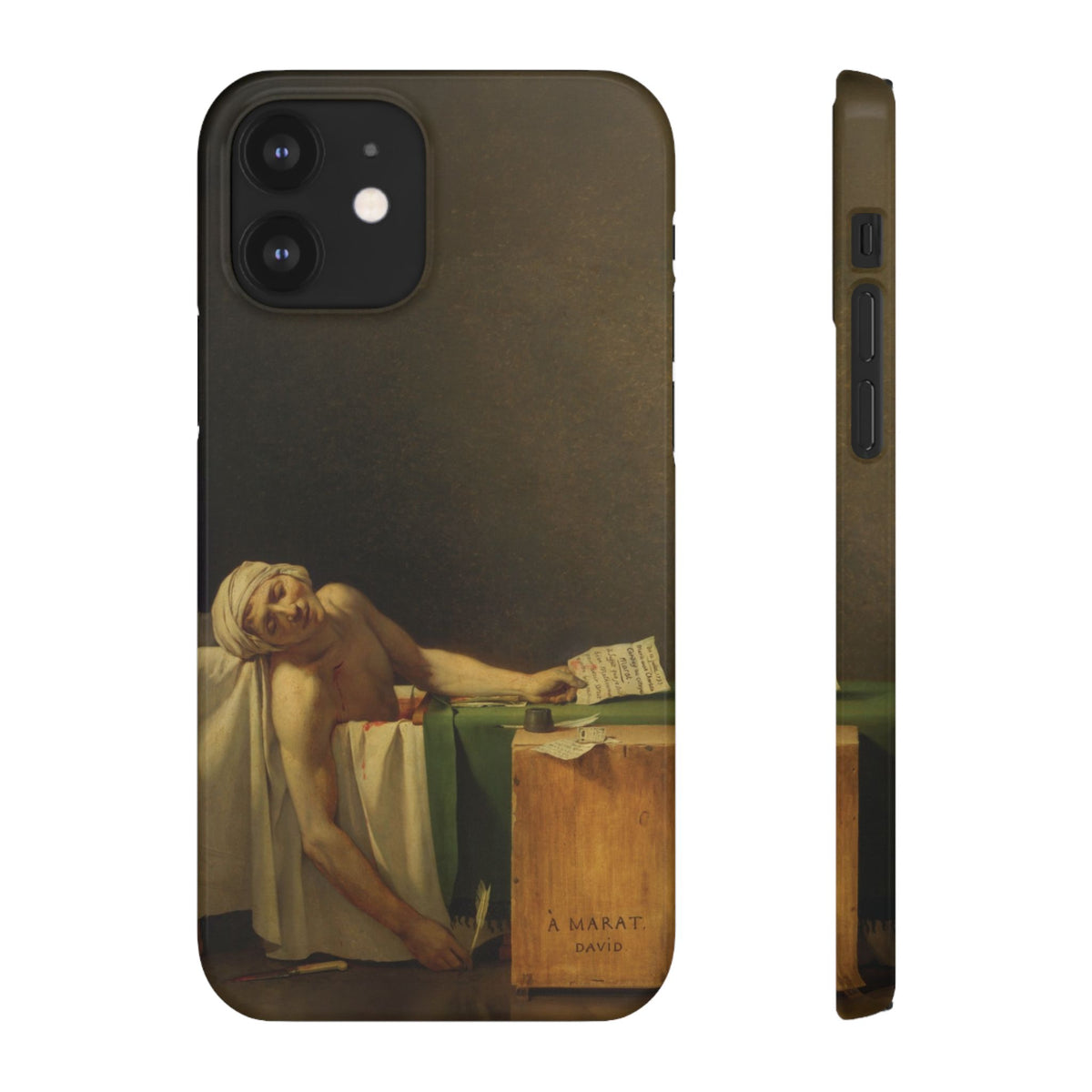 The Death of Marat by Jacques-Louis David - iPhone Slim Case