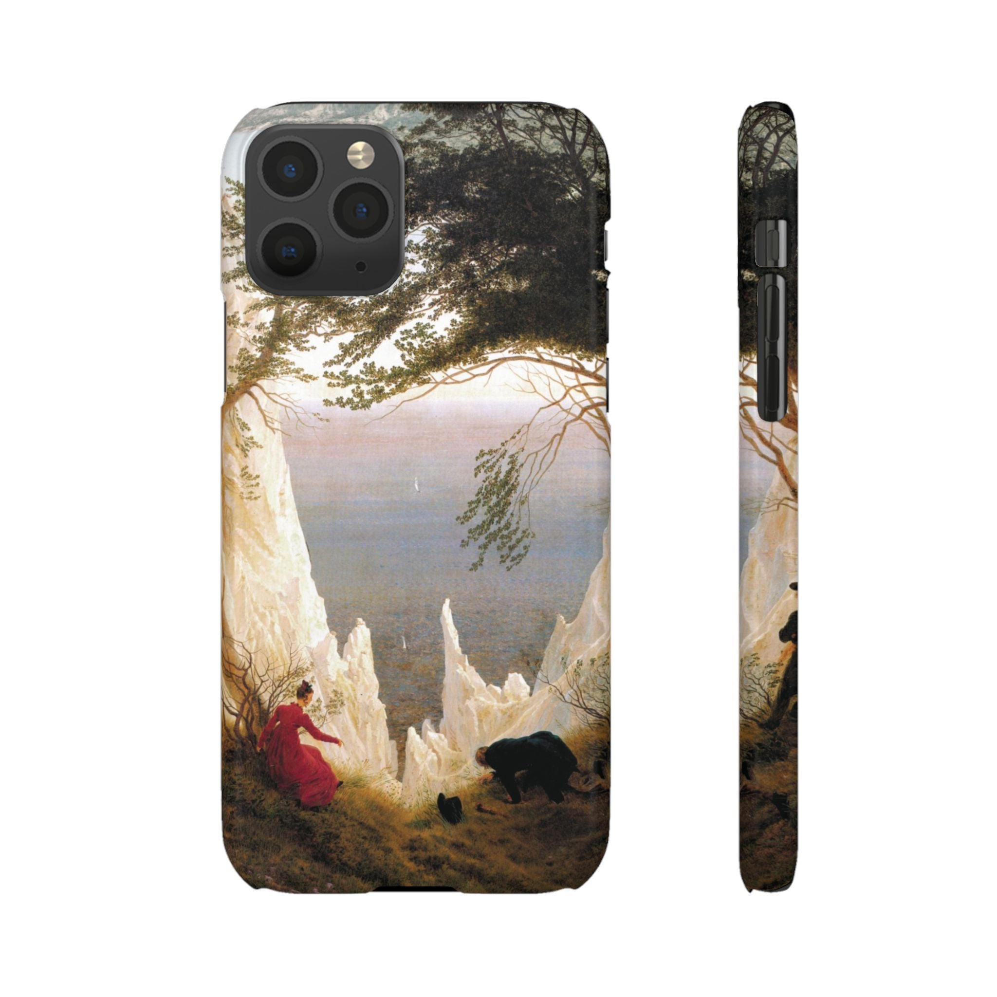 Chalk Cliffs on Rügen by Caspar David Friedrich - iPhone Slim Case
