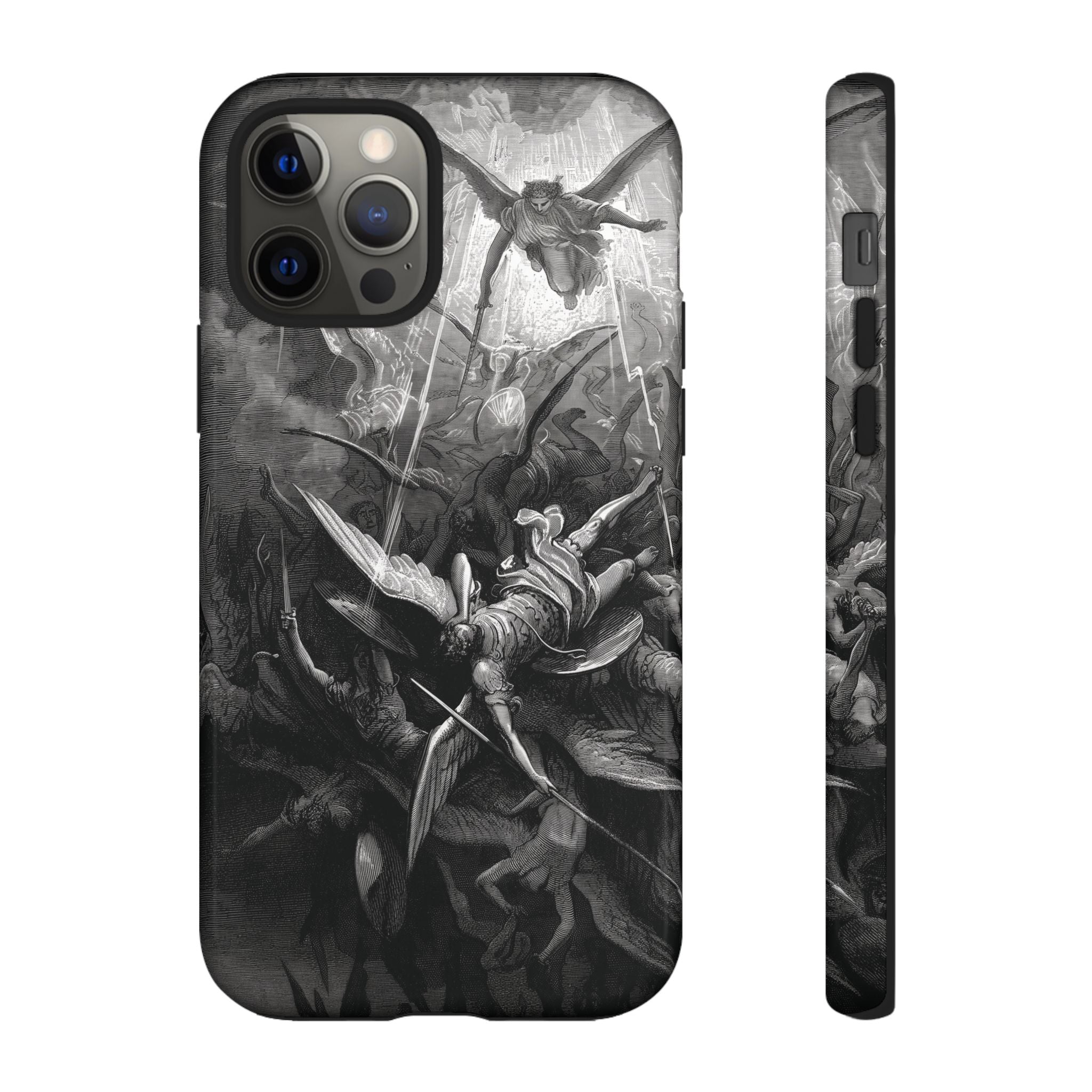 Paradise Lost | The Battle in Heaven by Gustave Doré - iPhone Tough Case
