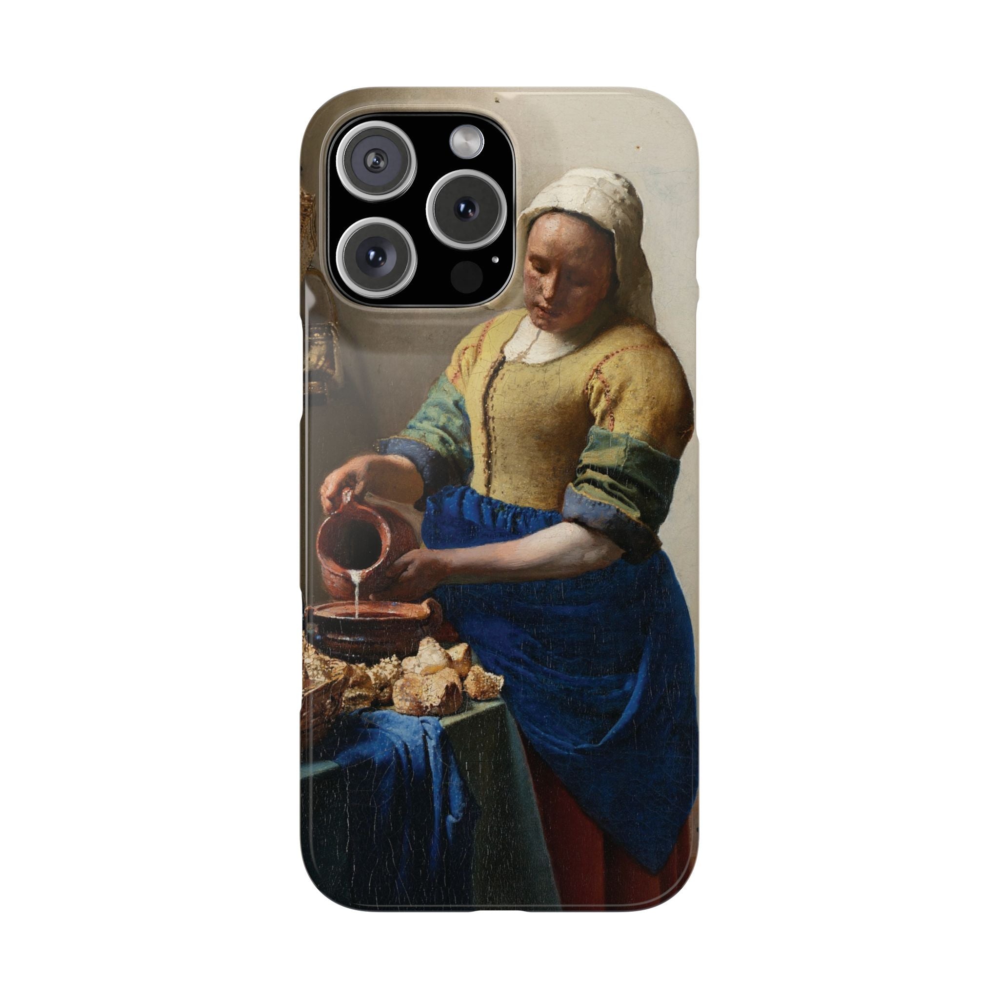 The Milkmaid by Johannes Vermeer - iPhone Slim Case