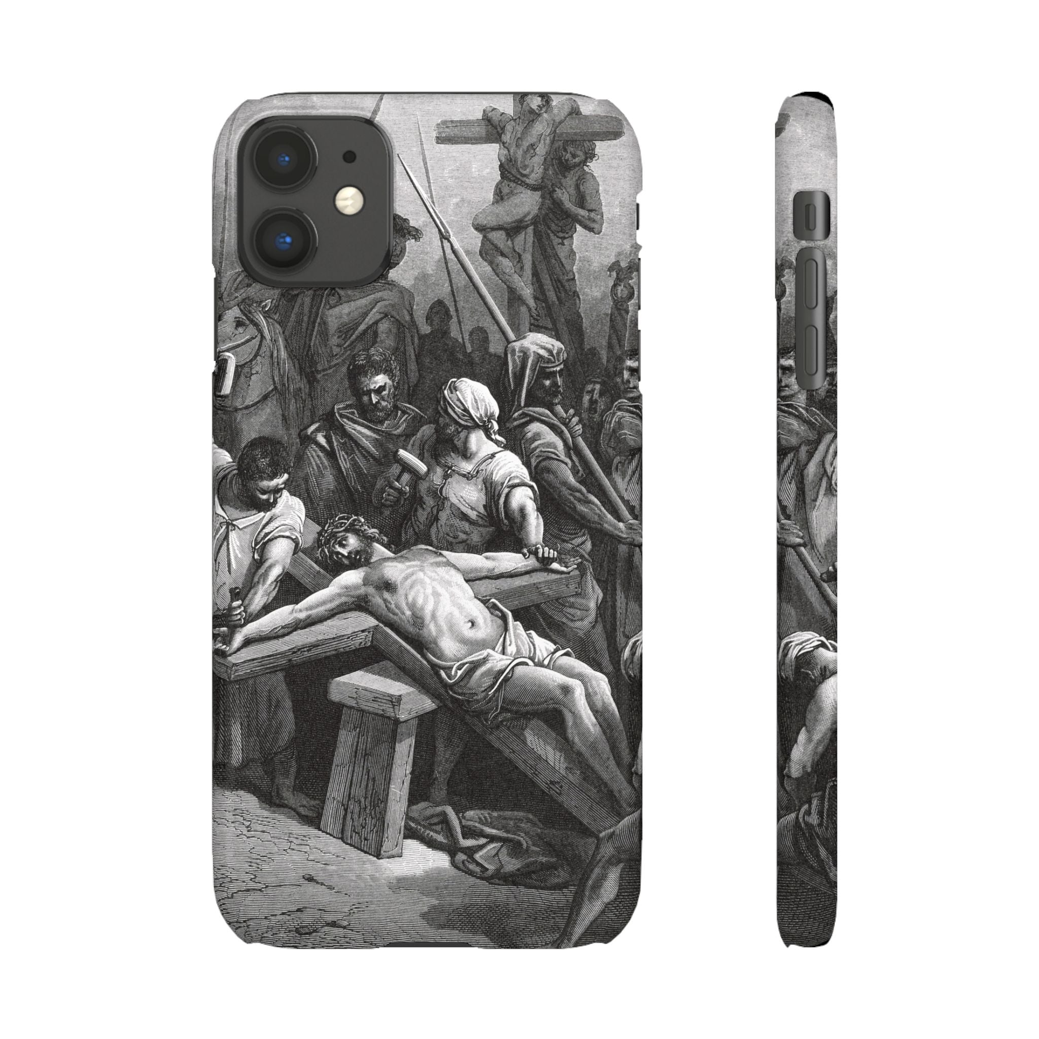 Crucifixion of Jesus by Gustave Doré - iPhone Slim Case