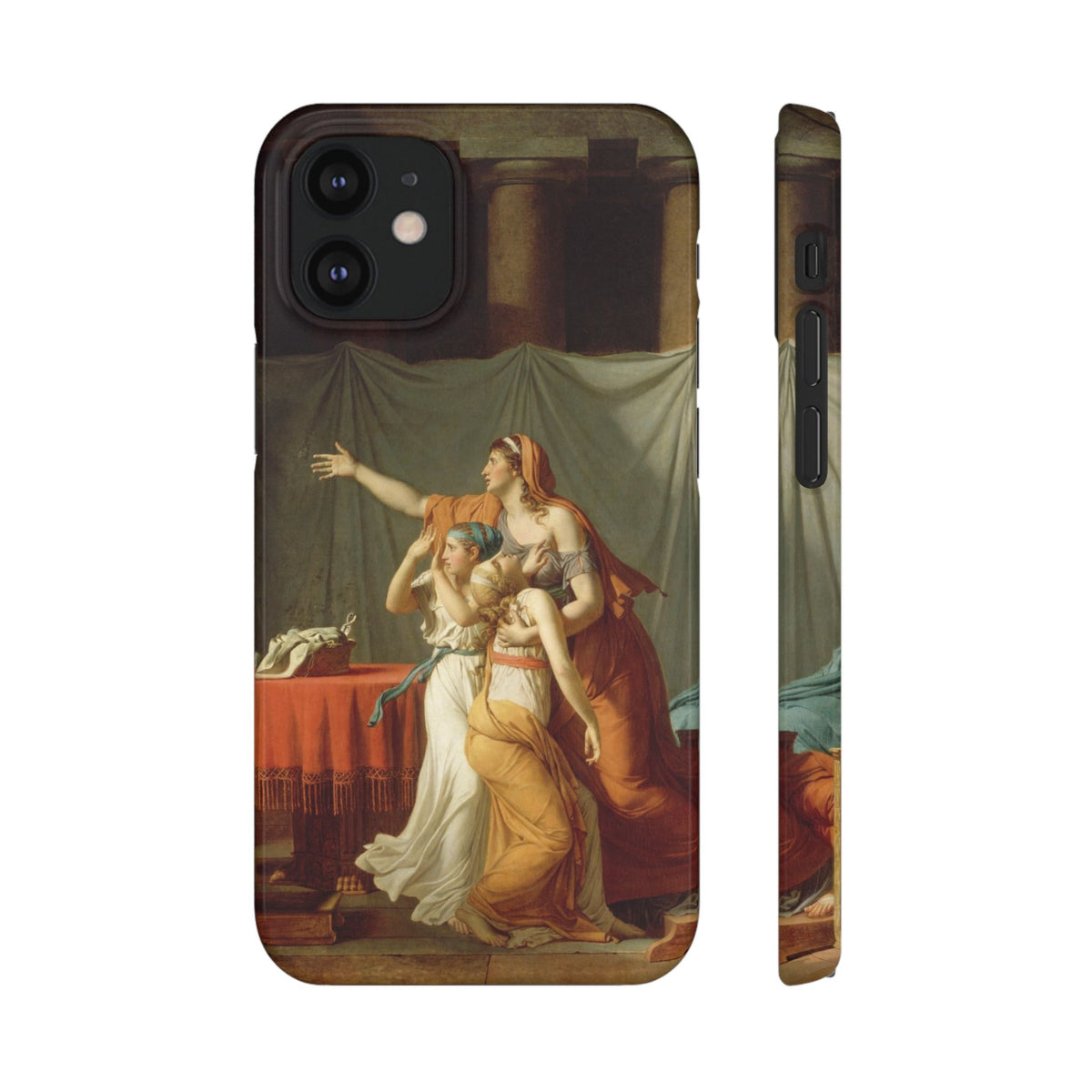 The Lictors Bring to Brutus the Bodies of His Sons II by Jacques-Louis David - iPhone Slim Case