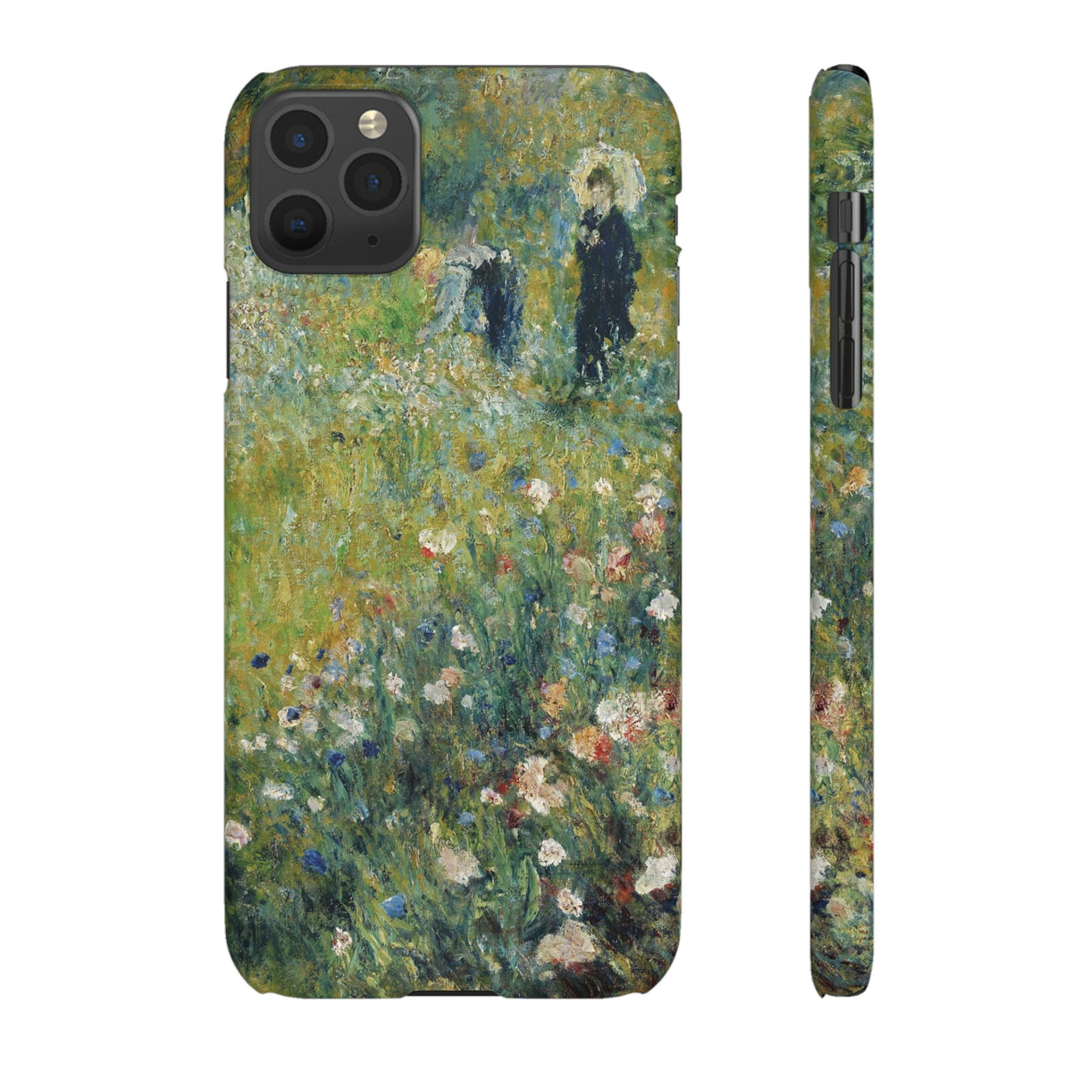 Woman with a Parasol in a Garden by Pierre Auguste Renoir - iPhone Slim Case