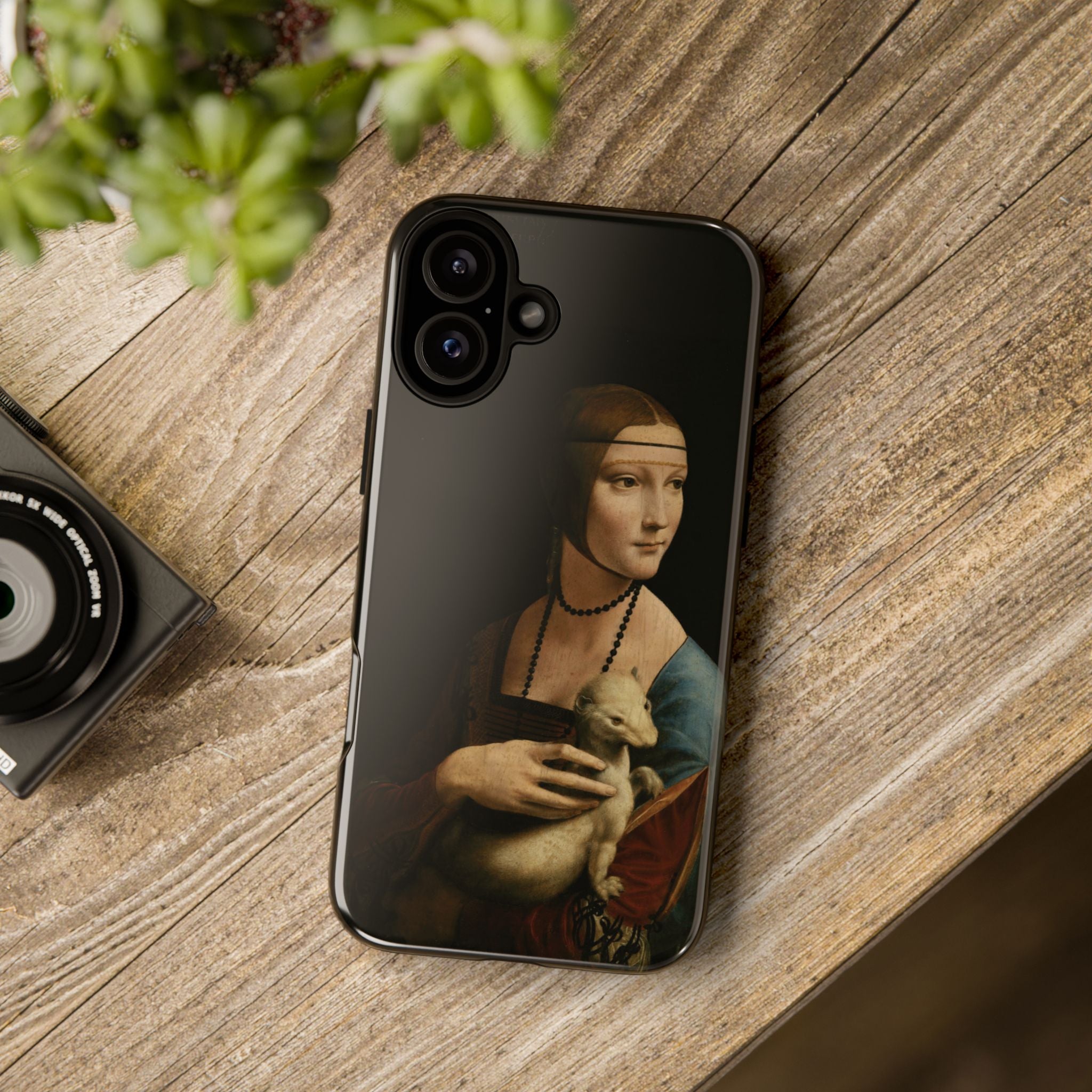 Lady with an Ermine by Leonardo da Vinci - iPhone Tough Case