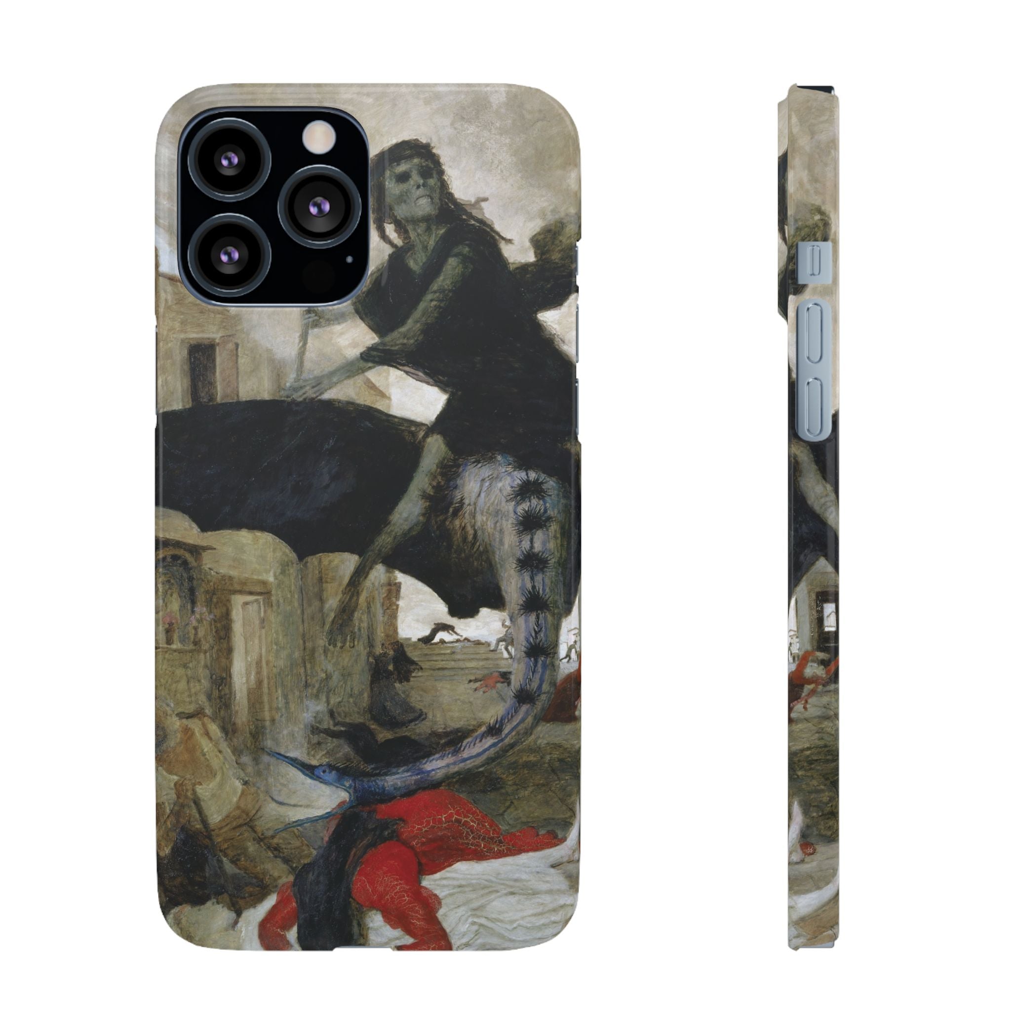 The Plague by Arnold Böcklin - iPhone Slim Case