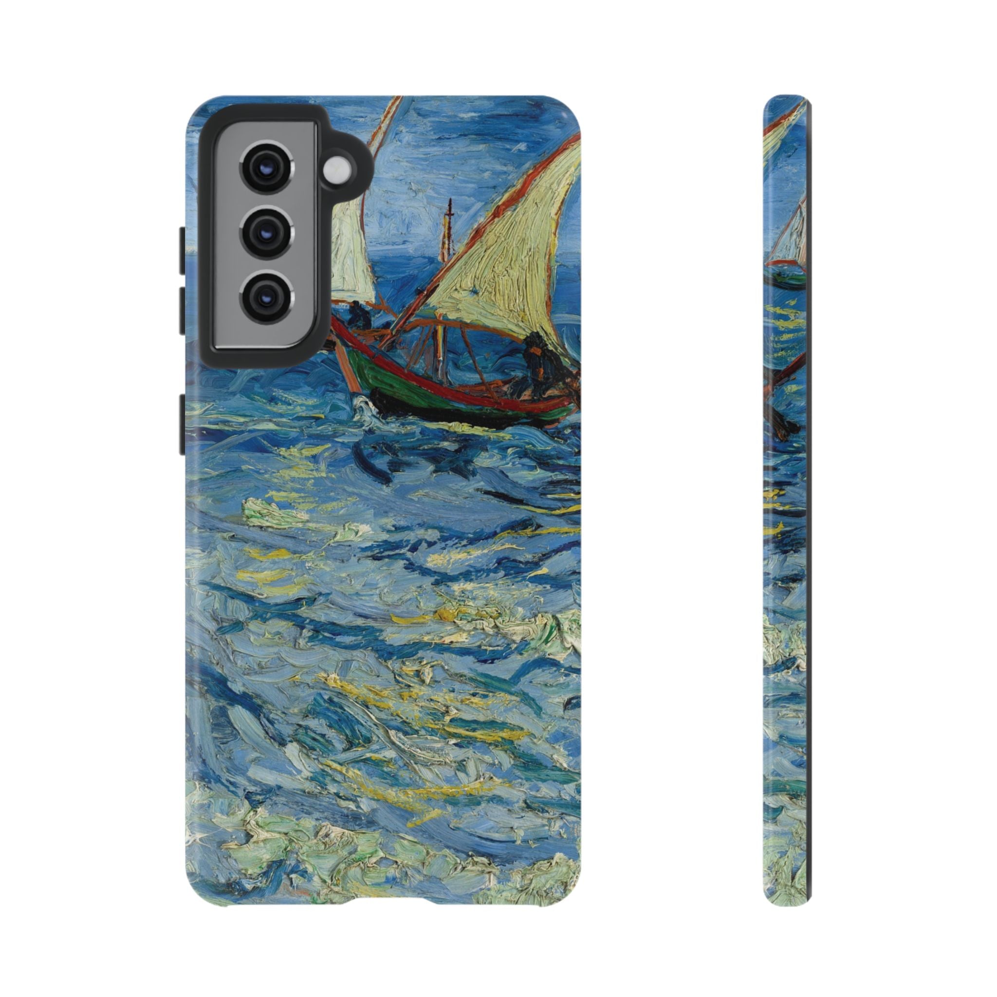 Fishing Boats at Sea by Vincent van Gogh - Samsung Tough Case