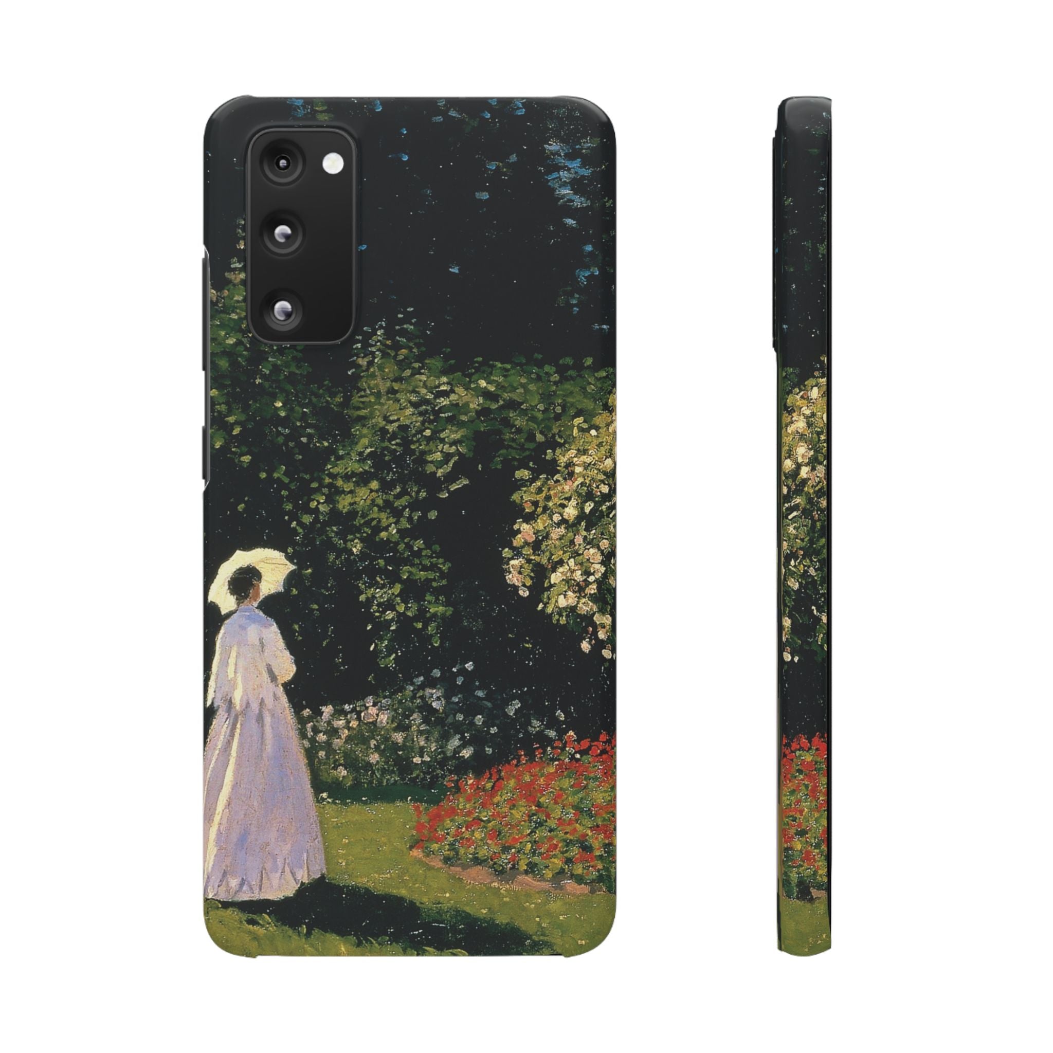 Woman in the Garden by Claude Monet - Samsung Slim Case