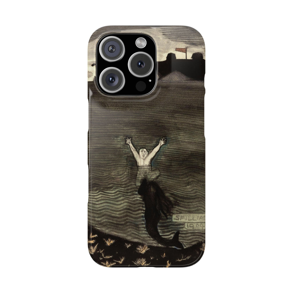 The Call of the Mermaid The Drowning by Leon Spilliaert - iPhone Slim Case