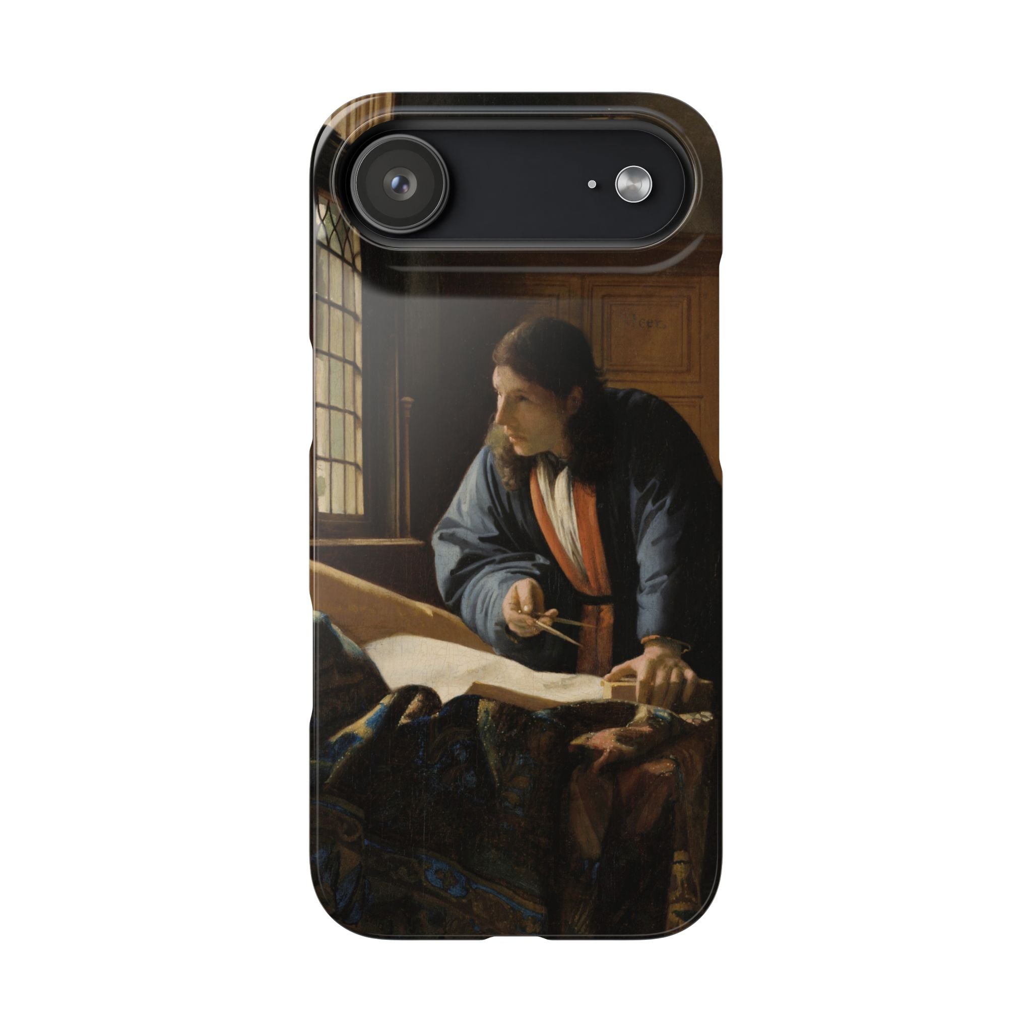 The Geographer by Johannes Vermeer - iPhone Slim Case