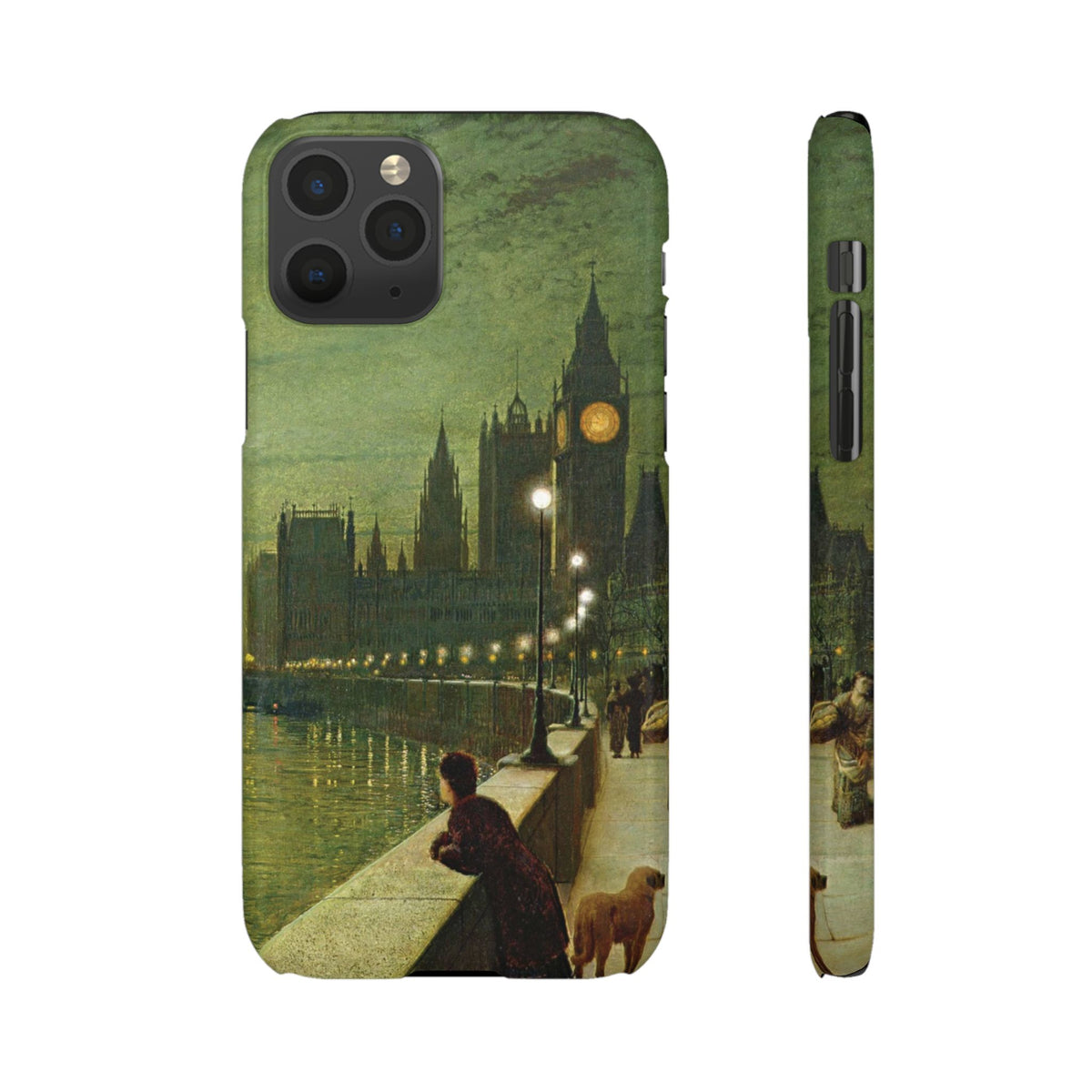 Reflections on the Thames by John Atkinson Grimshaw - iPhone Slim Case