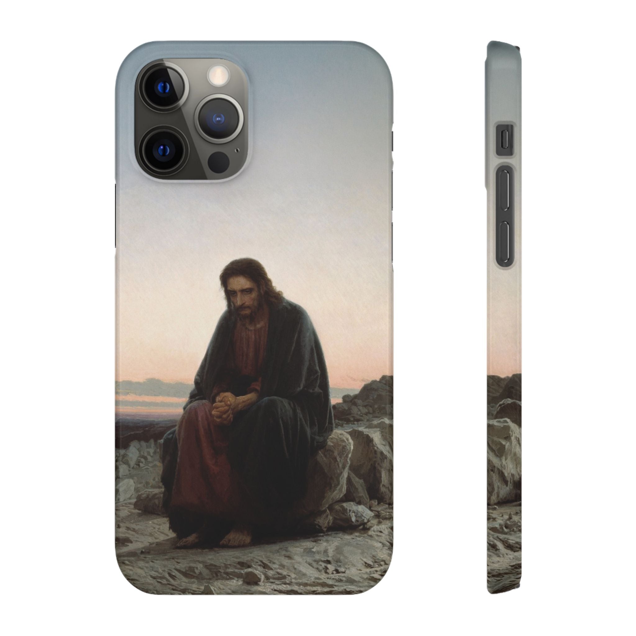 Christ in the Desert by Ivan Kramskoy - iPhone Slim Case