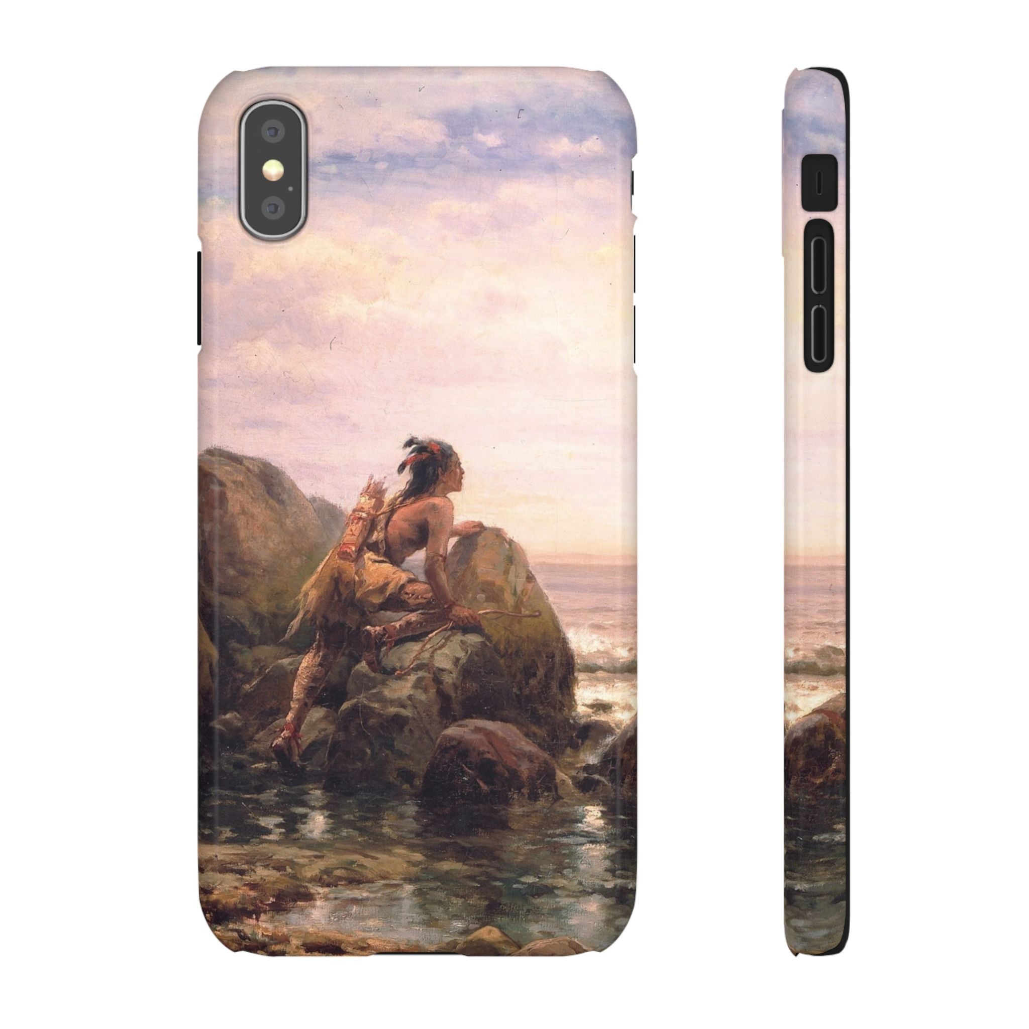 Henrik Hudson entering New York Harbor by Edward Moran - iPhone Slim Case