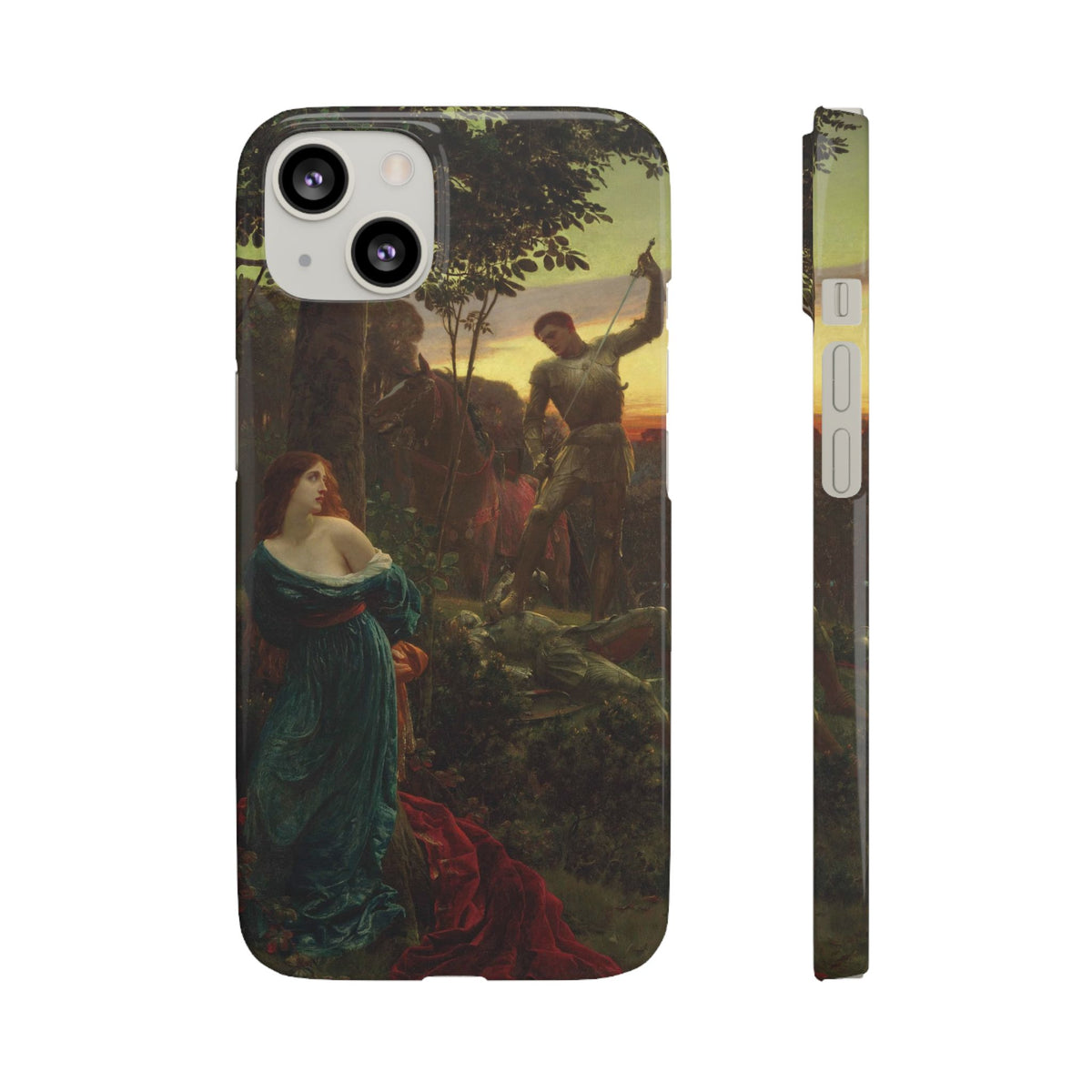 Chivalry by Frank Dicksee - iPhone Slim Case