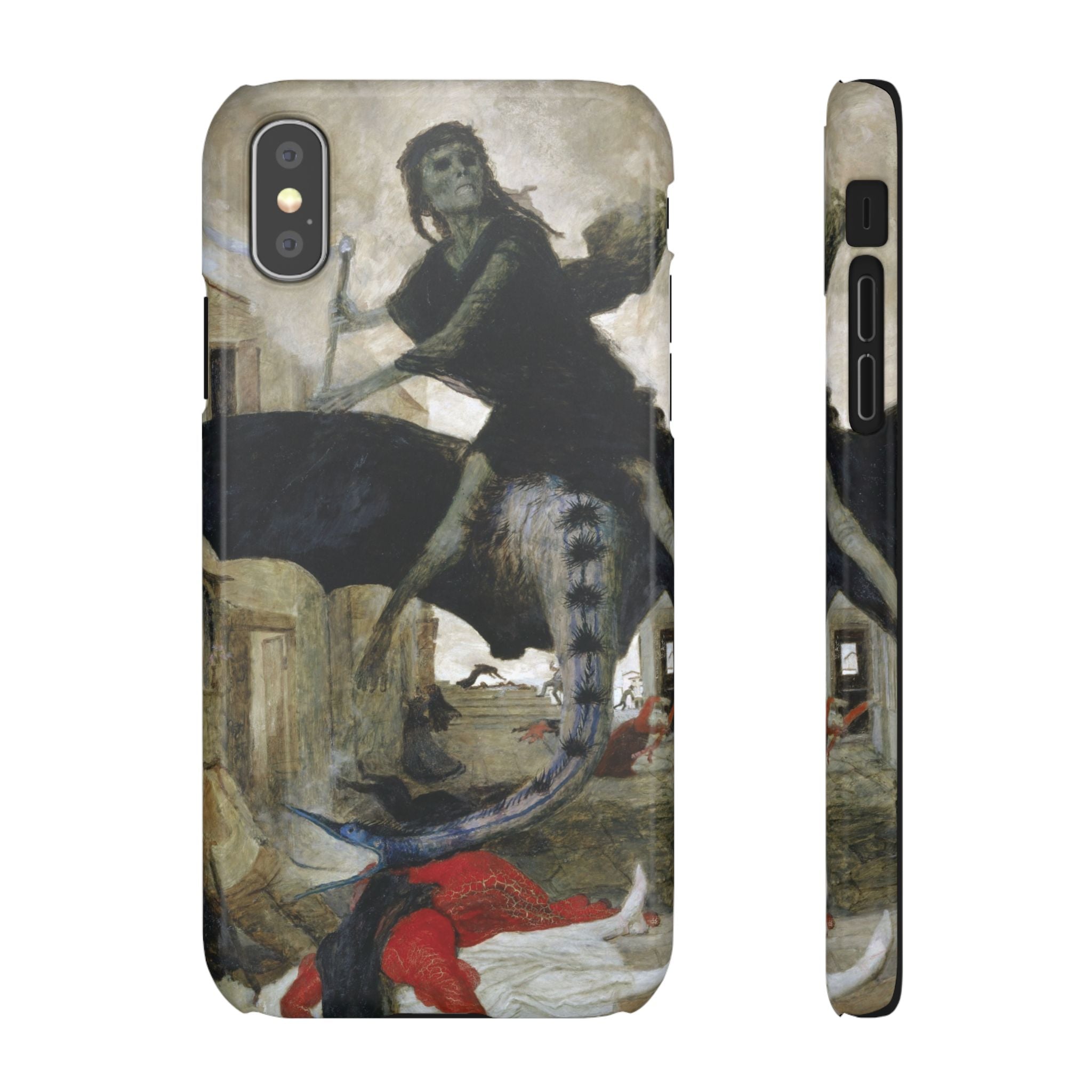 The Plague by Arnold Böcklin - iPhone Slim Case