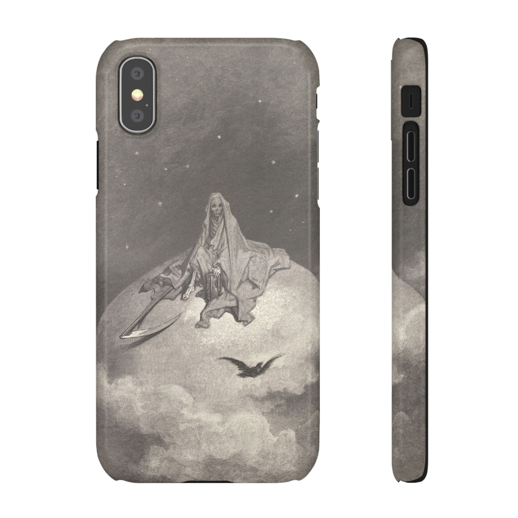 Doubting, dreaming dreams no mortal ever dared to dream before by Gustave Doré - iPhone Slim Case