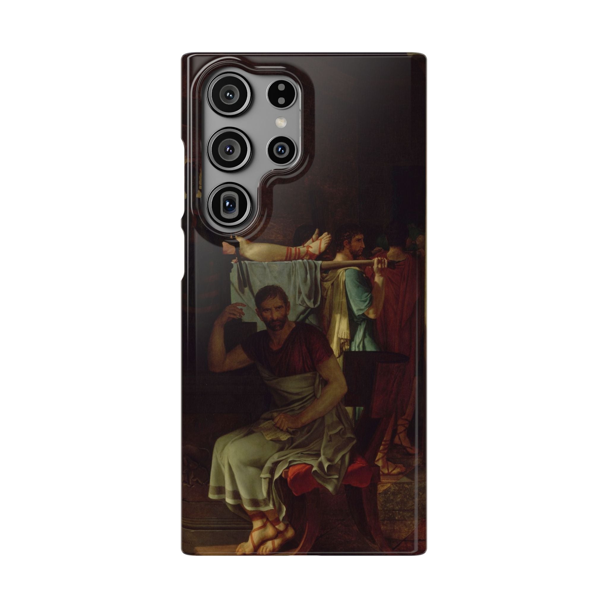The Lictors Bring to Brutus the Bodies of His Sons I by Jacques-Louis David - Samsung Slim Case