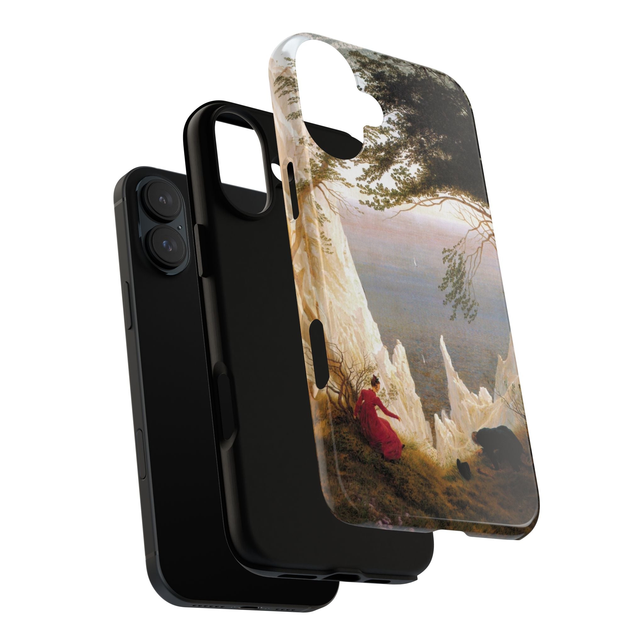 Chalk Cliffs on Rügen by Caspar David Friedrich - iPhone Tough Case
