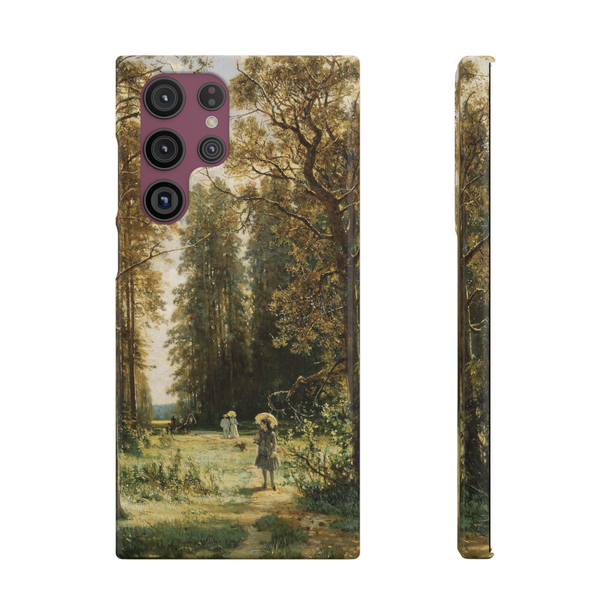 The Path in the Forest by Ivan Ivanovich Shishkin - Samsung Slim Case