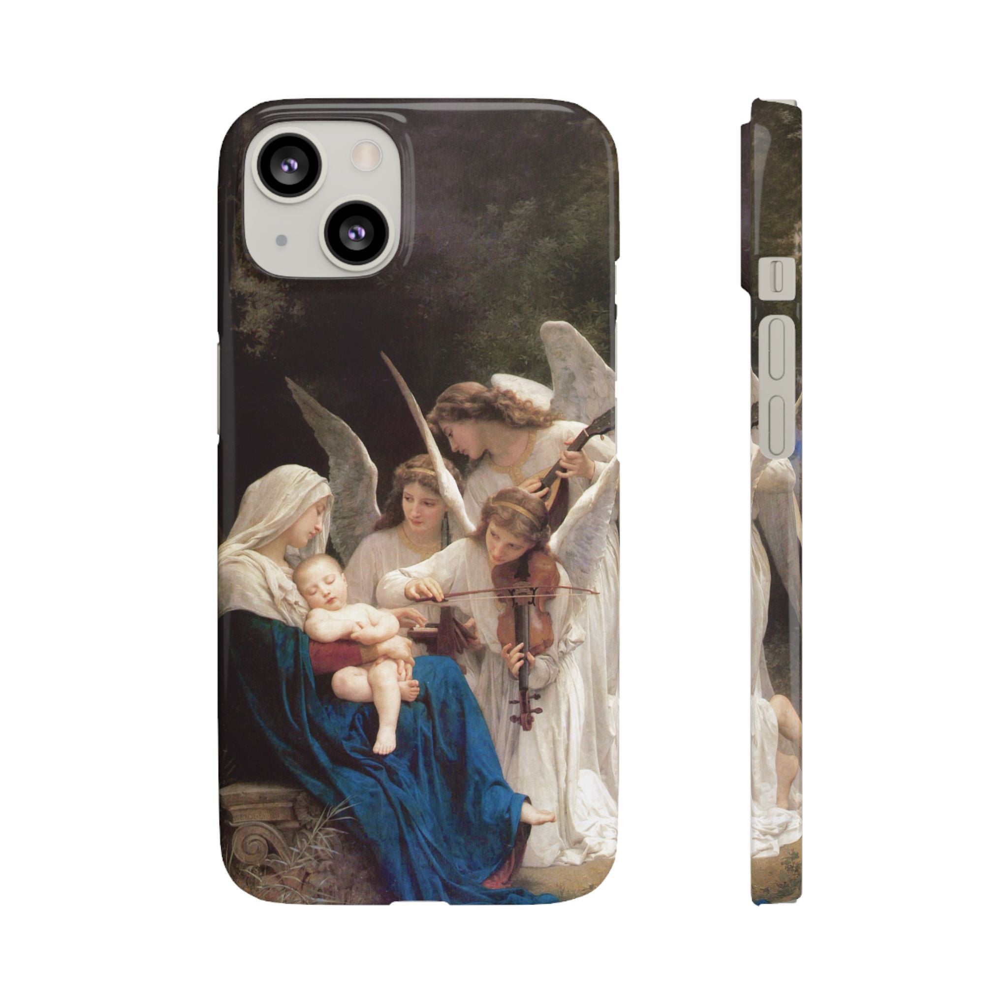 The Virgin of the angels by William-Adolphe Bouguereau - iPhone Slim Case