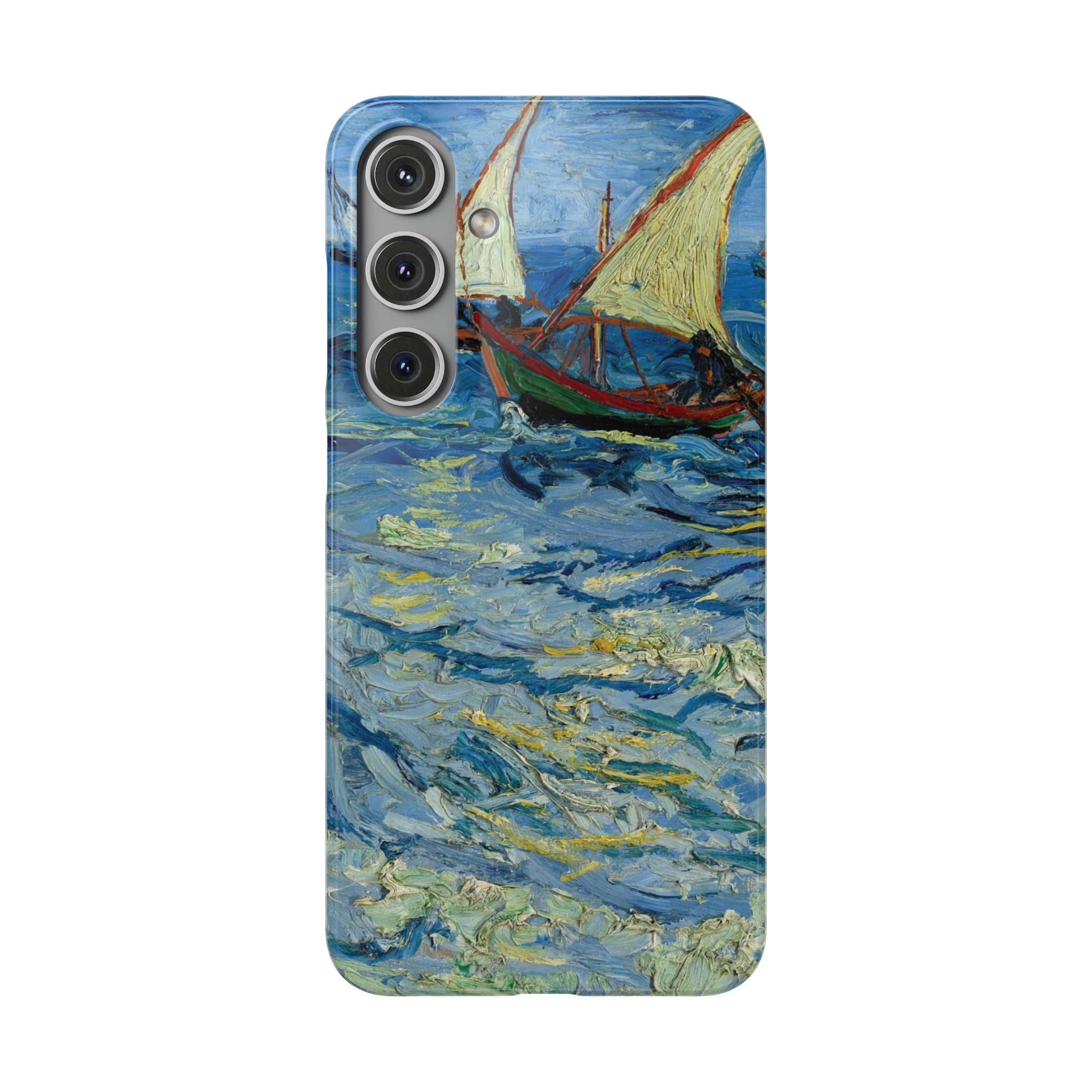 Fishing Boats at Sea by Vincent van Gogh - Samsung Slim Case