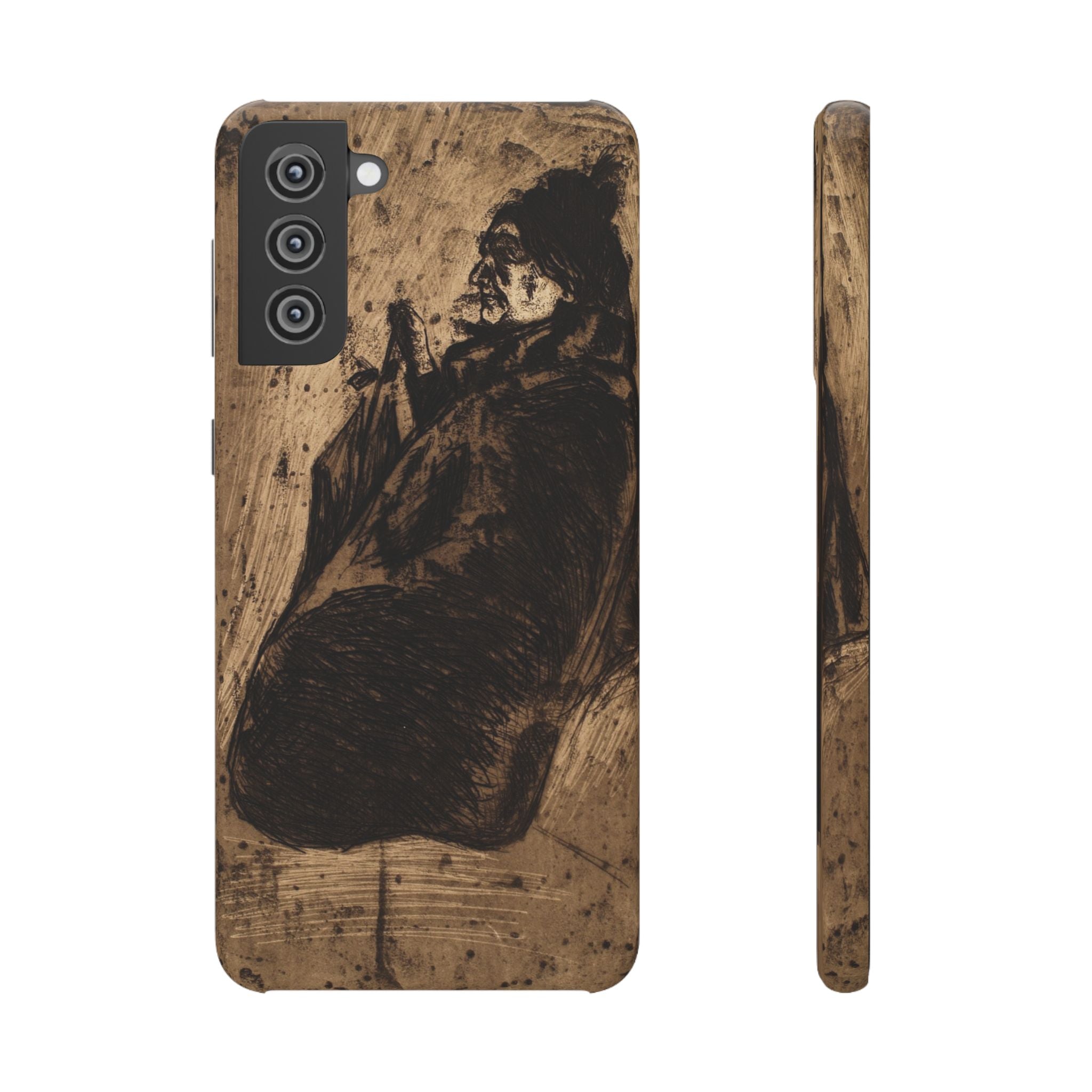 Old Woman by Edvard Munch - Samsung Slim Case