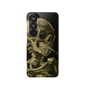 Skeleton with Cigarette by Van Gogh - Samsung Slim Case