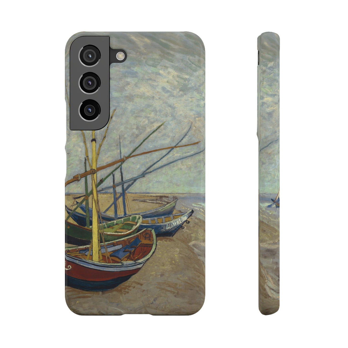 Fishing Boats on the Beach by Vincent van Gogh - Samsung Slim Case