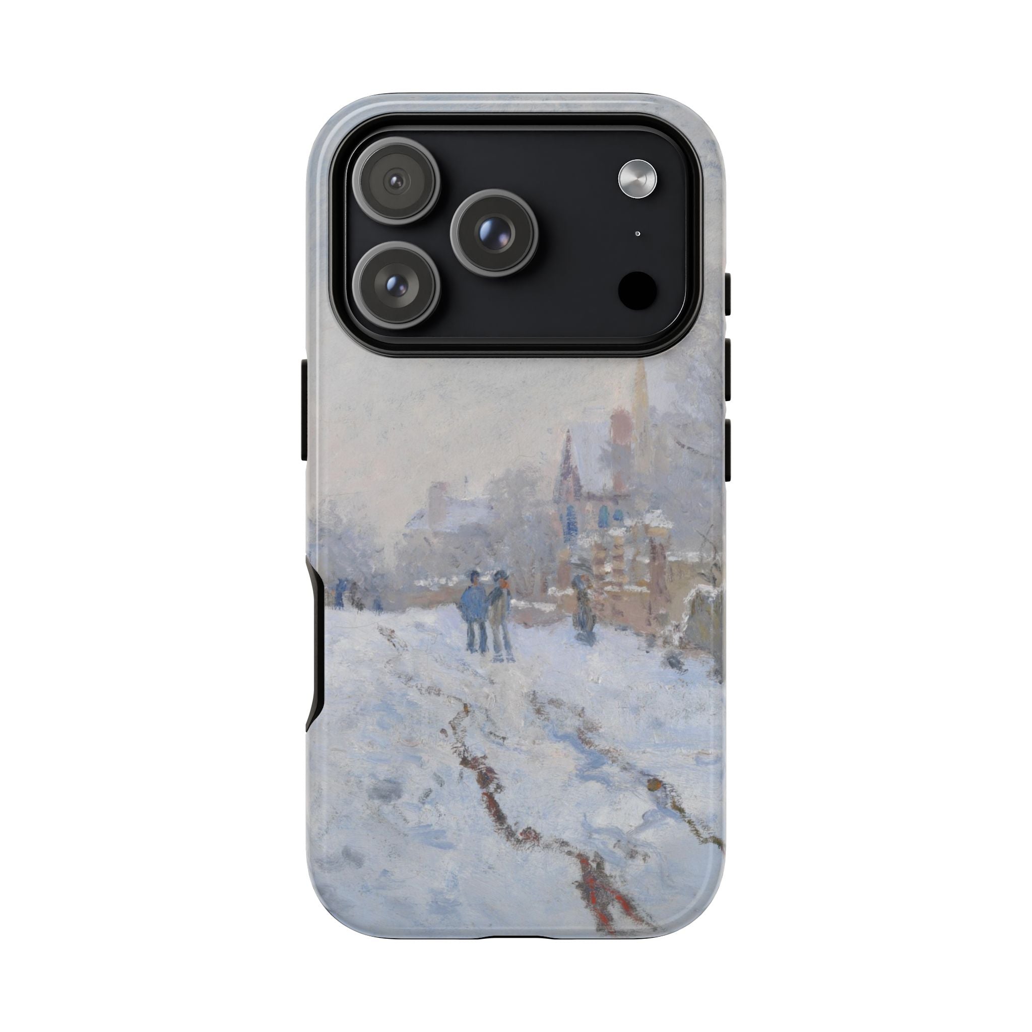 Snow Scene at Argenteuil by Claude Monet - iPhone Tough Case