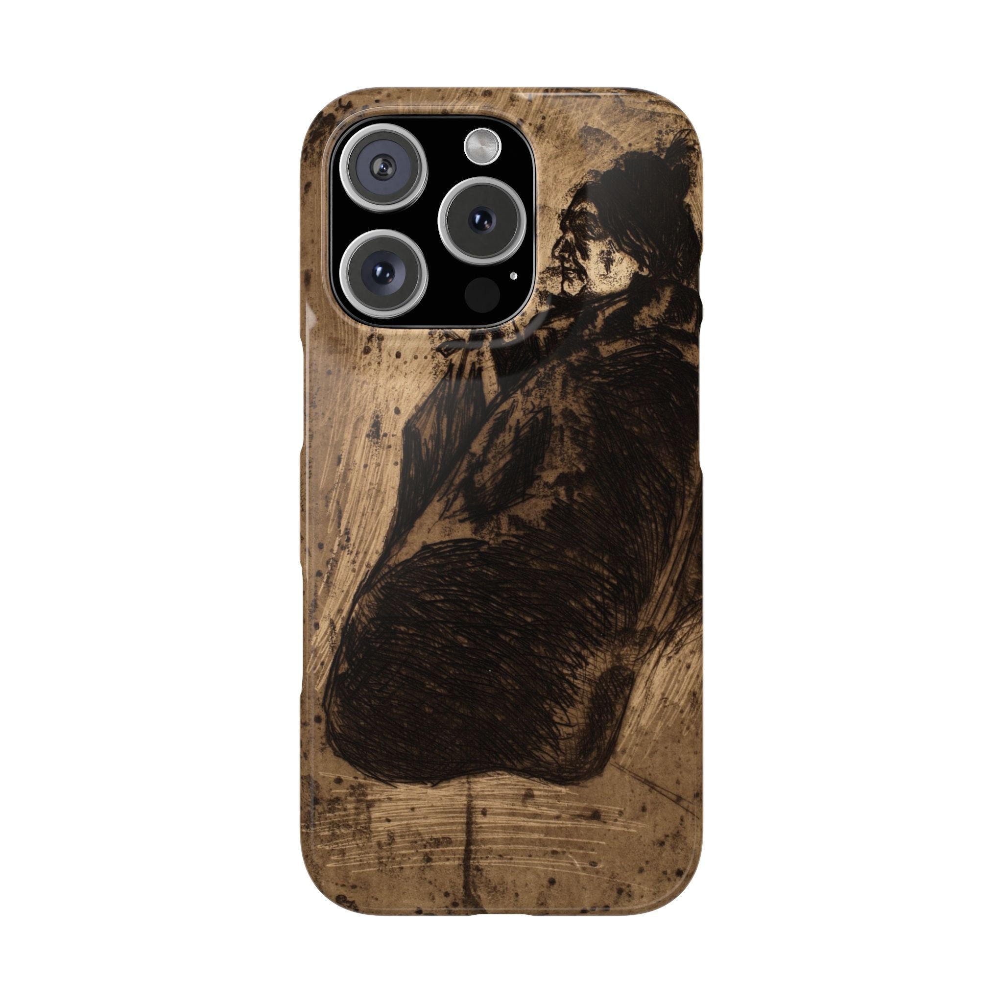 Old Woman by Edvard Munch - iPhone Slim Case