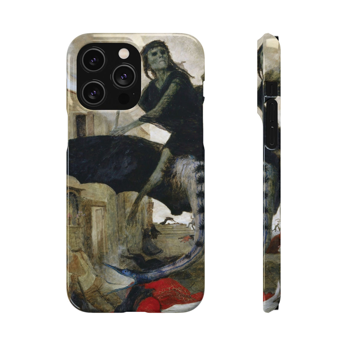 The Plague by Arnold Böcklin - iPhone Slim Case