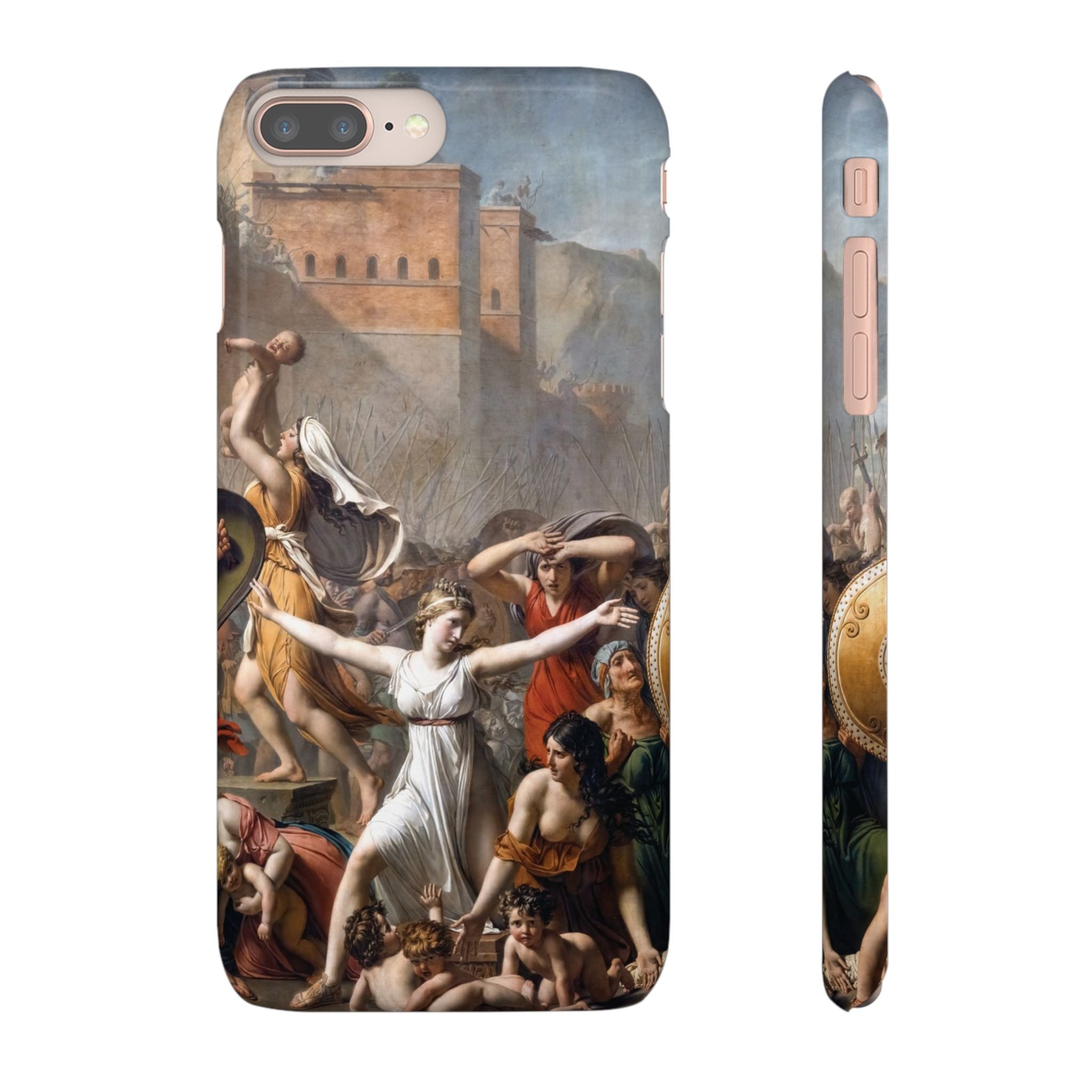 The Intervention of the Sabine Women by Jacques-Louis David - iPhone Slim Case