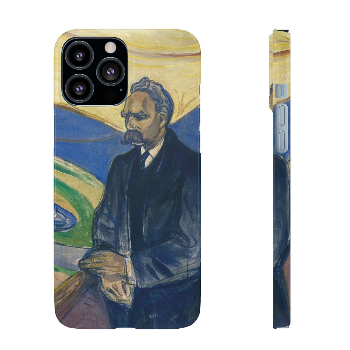 Portrait of Friedrich Nietzsche by Edvard Munch - iPhone Slim Case