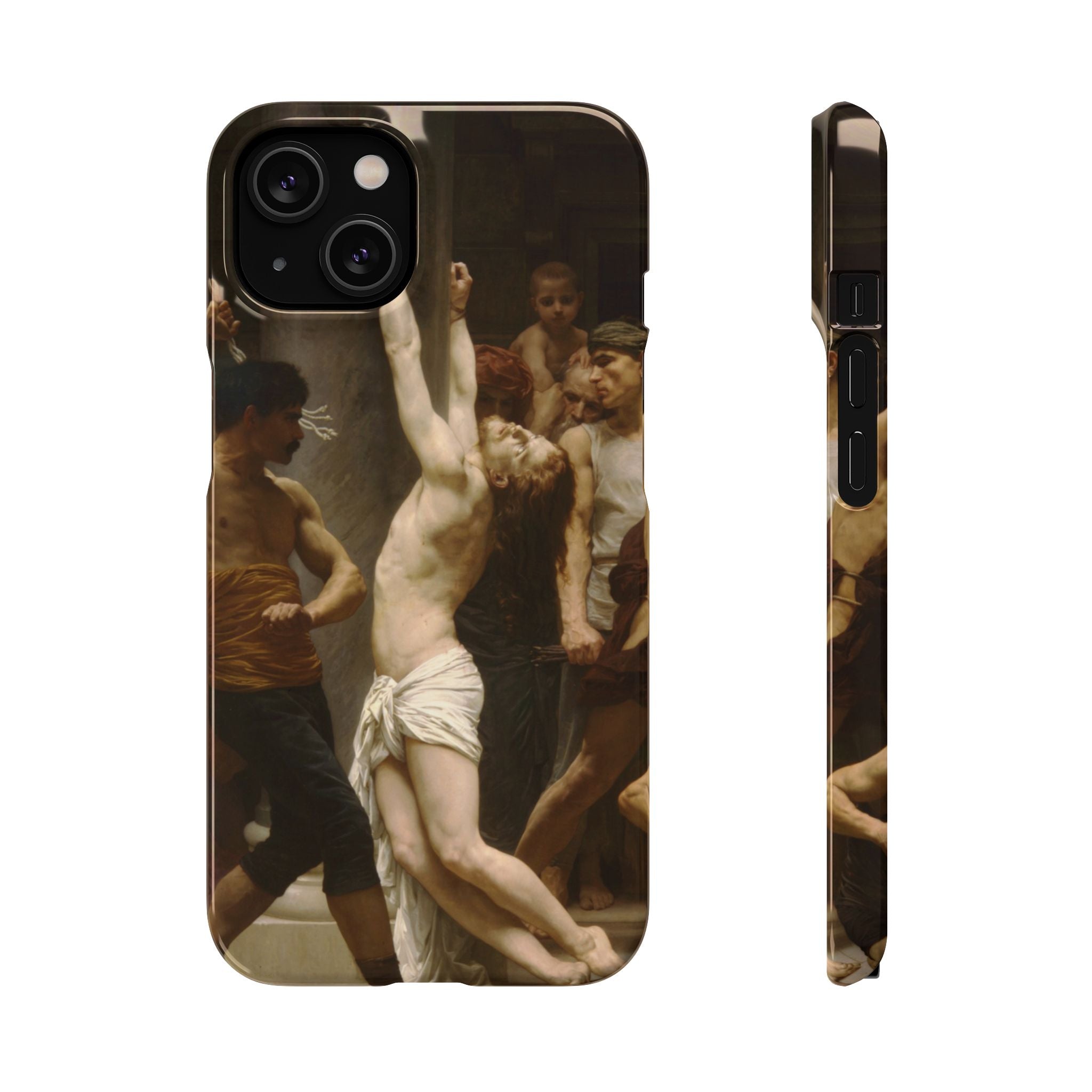 The Flagellation of Our Lord Jesus Christ by William-Adolphe Bouguereau - iPhone Slim Case