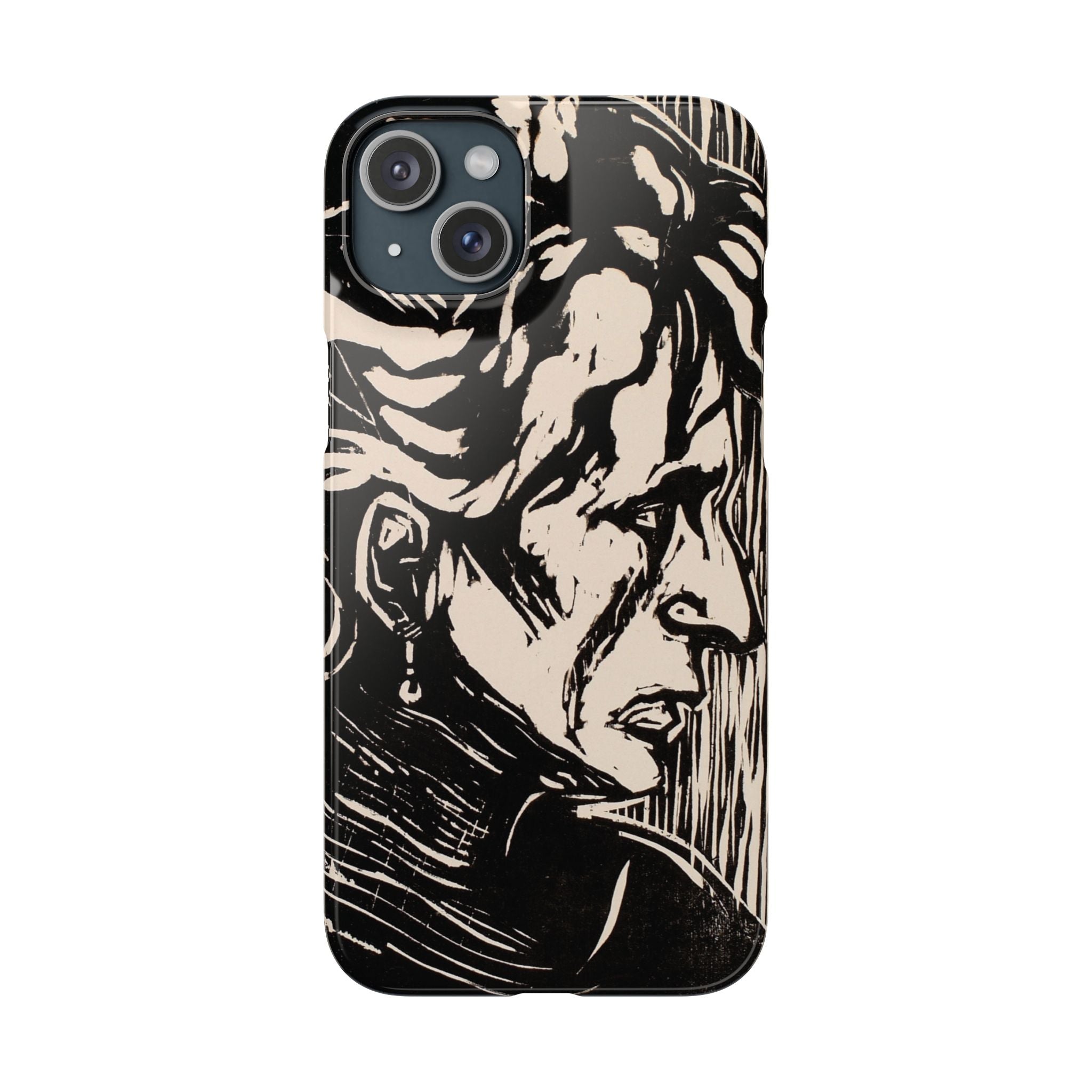 Portrait of an Elderly Lady by Edvard Munch - iPhone Slim Case