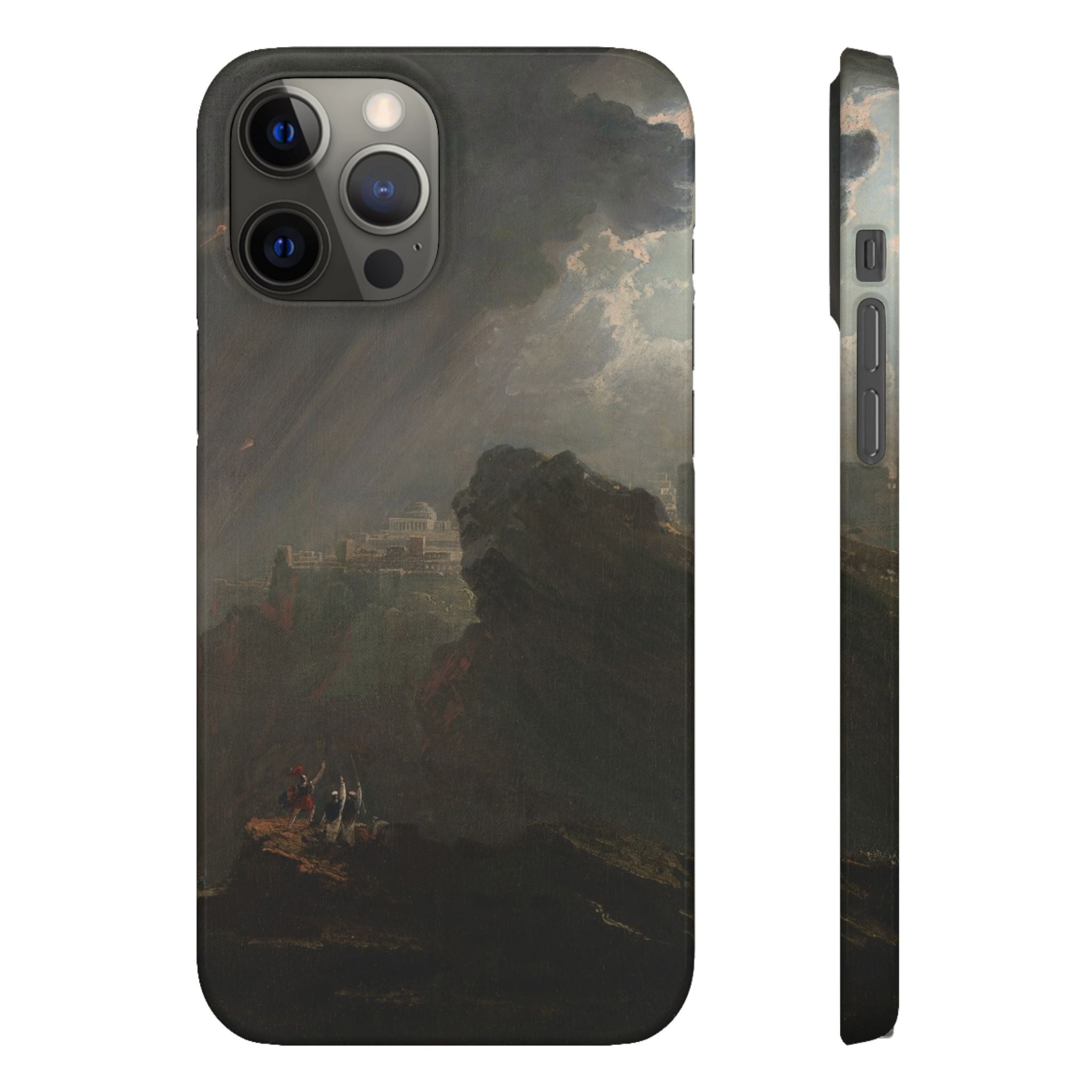 Joshua Commanding the Sun to Stand Still by John Martin - iPhone Slim Case