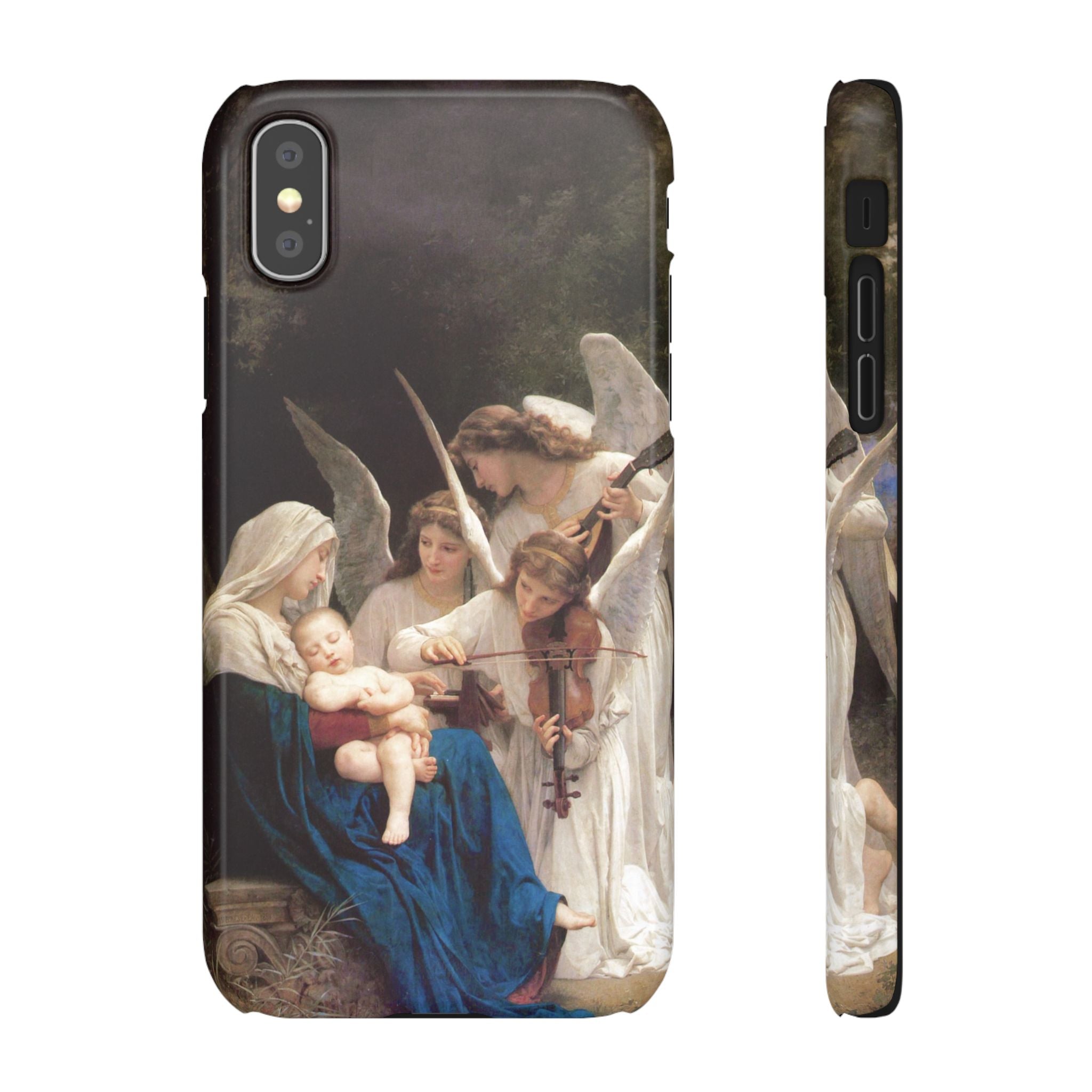 The Virgin of the angels by William-Adolphe Bouguereau - iPhone Slim Case