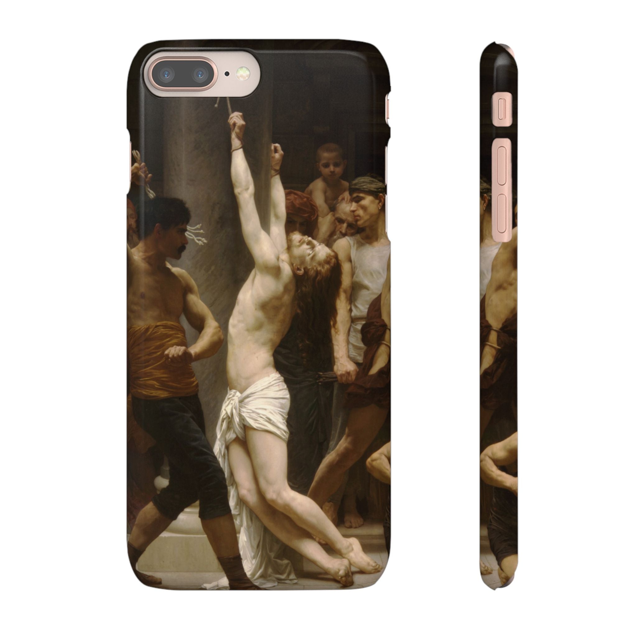 The Flagellation of Our Lord Jesus Christ by William-Adolphe Bouguereau - iPhone Slim Case