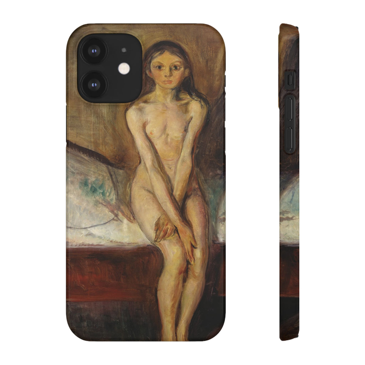 Puberty by Edvard Munch - iPhone Slim Case