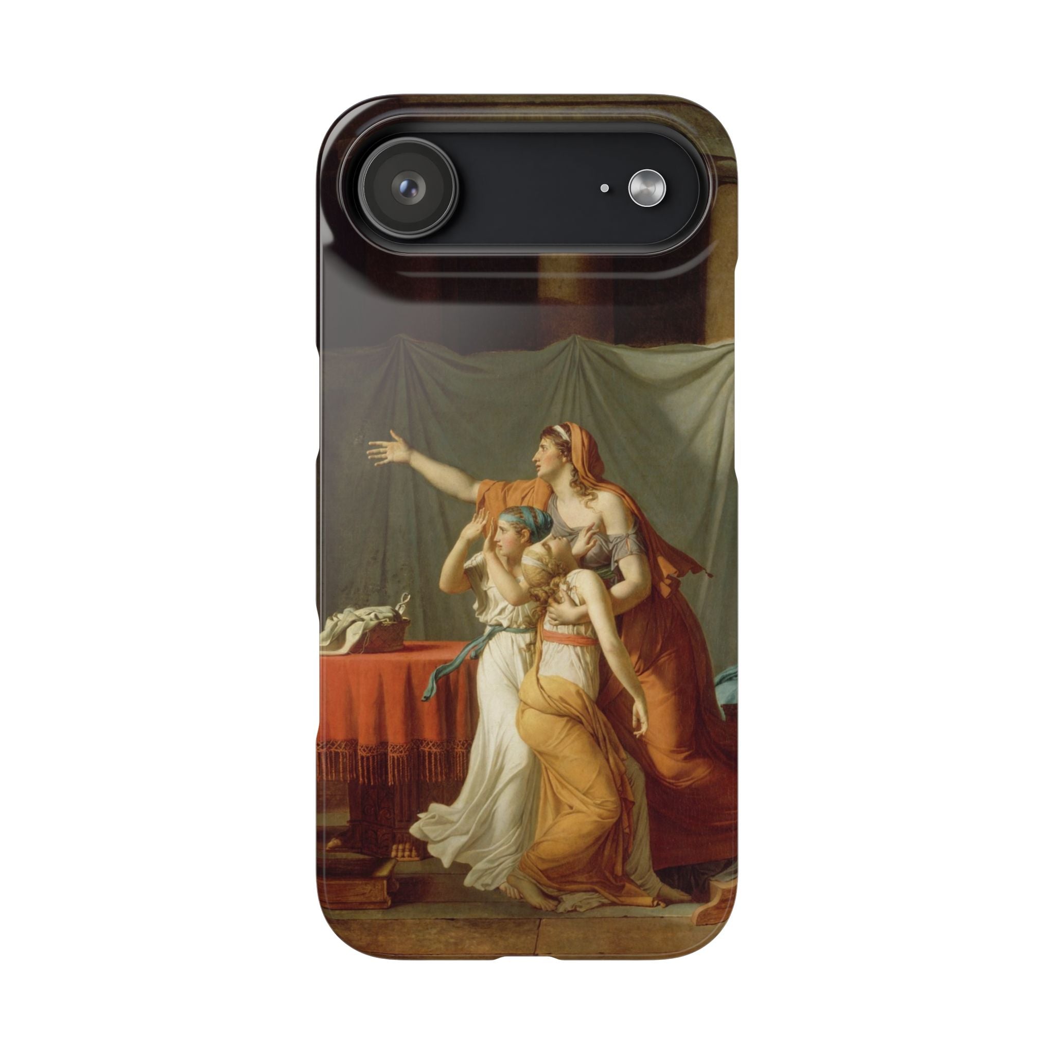 The Lictors Bring to Brutus the Bodies of His Sons II by Jacques-Louis David - iPhone Slim Case