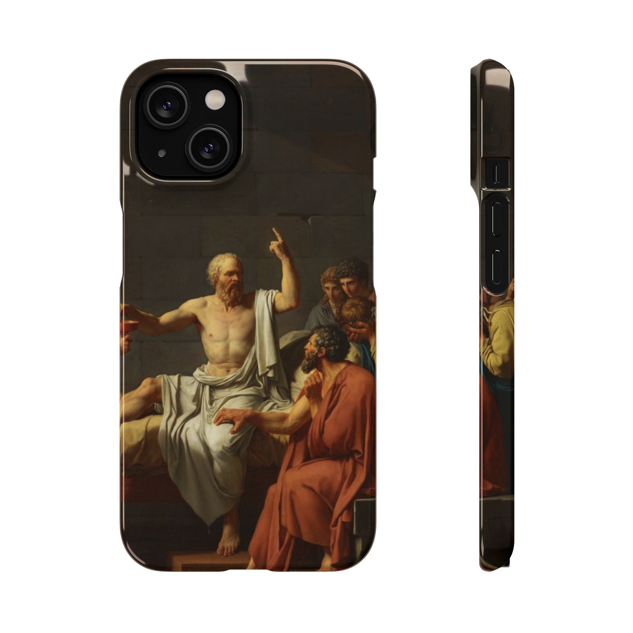 The Death of Socrates by Jacques-Louis David - iPhone Slim Case