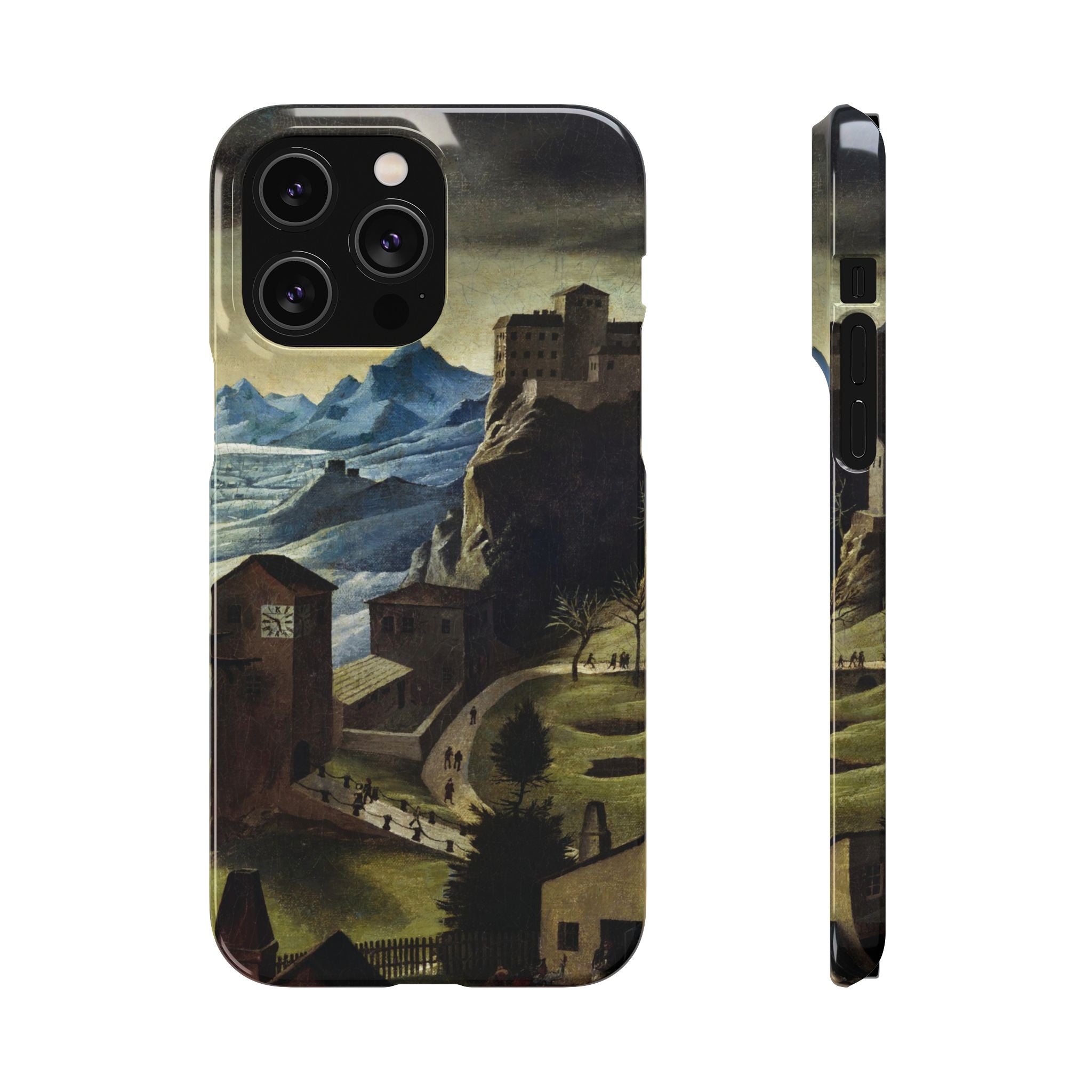 Landschaft mit Burg by Franz Sedlacek - iPhone Slim Case