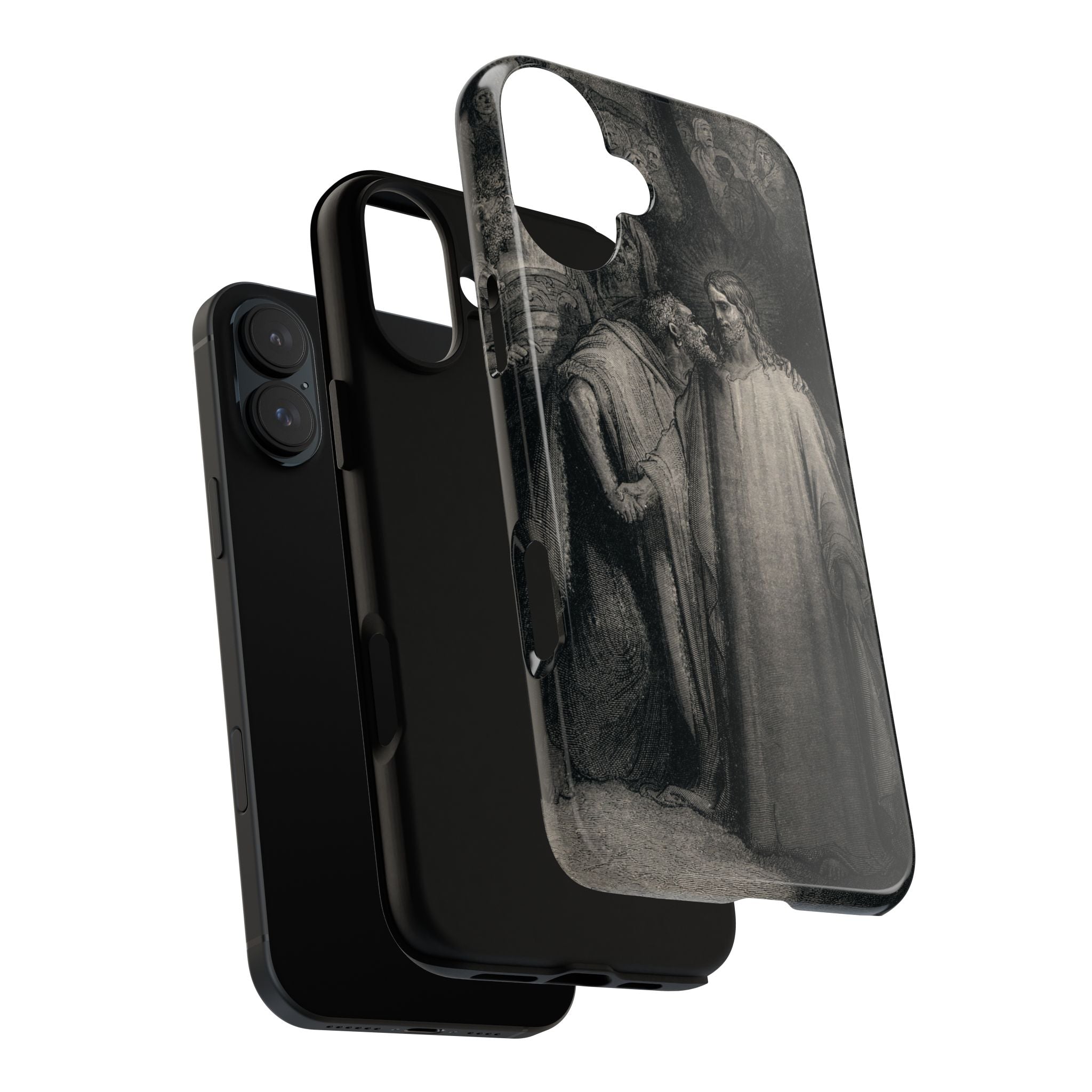 Tavola CXLI "Il bacio di Giuda" di Gustave Doré - Cover iPhone rinforzata