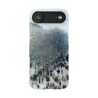 Boulevard des Capucines by Claude Monet - iPhone Slim Case