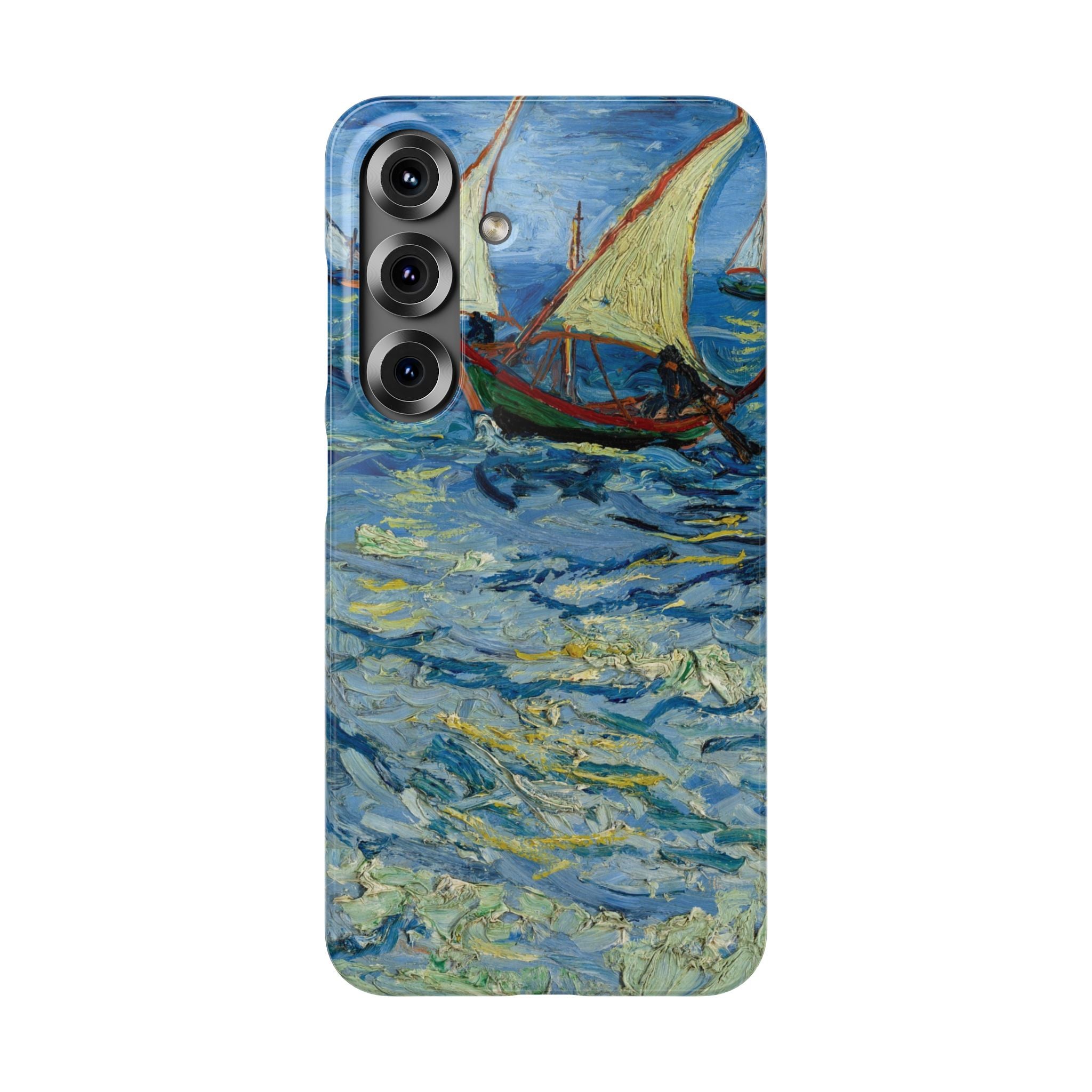 Fishing Boats at Sea by Vincent van Gogh - Samsung Slim Case