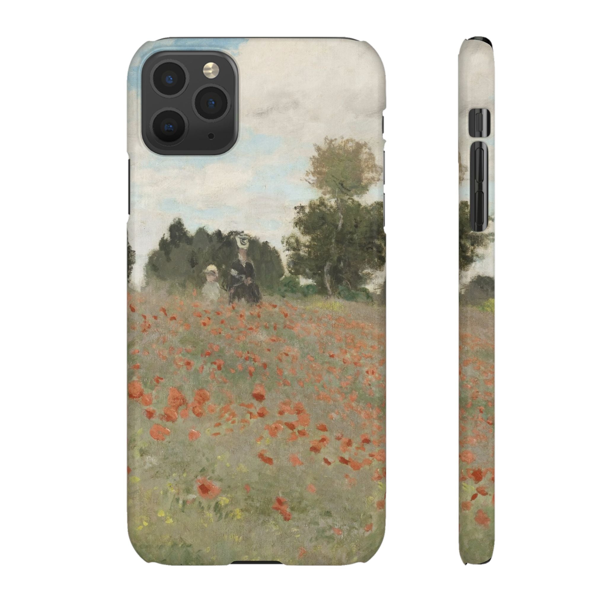 The Poppy Field by Claude Monet - iPhone Slim Case
