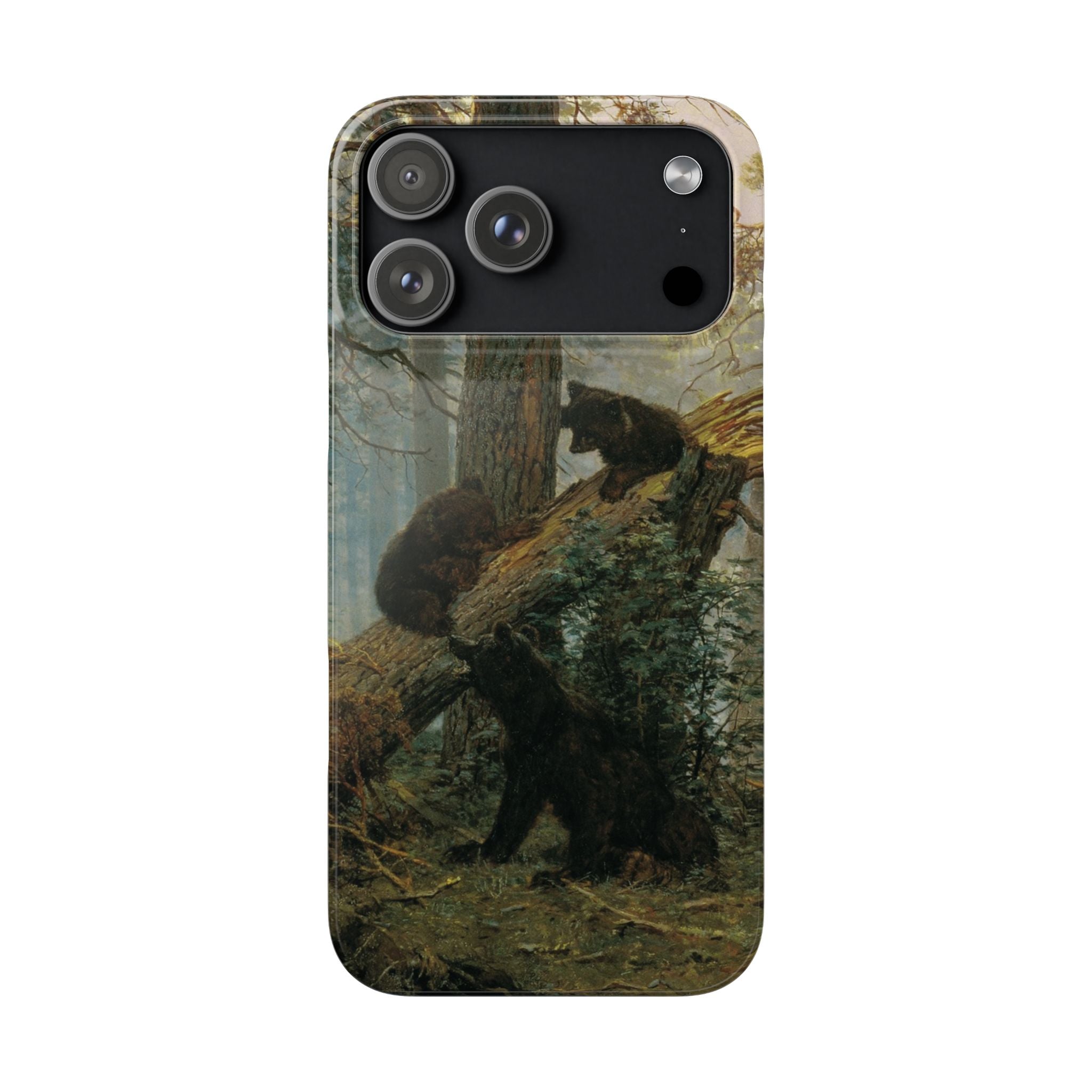 Morning in a Pine Forest by Ivan Ivanovich Shishkin - iPhone Slim Case