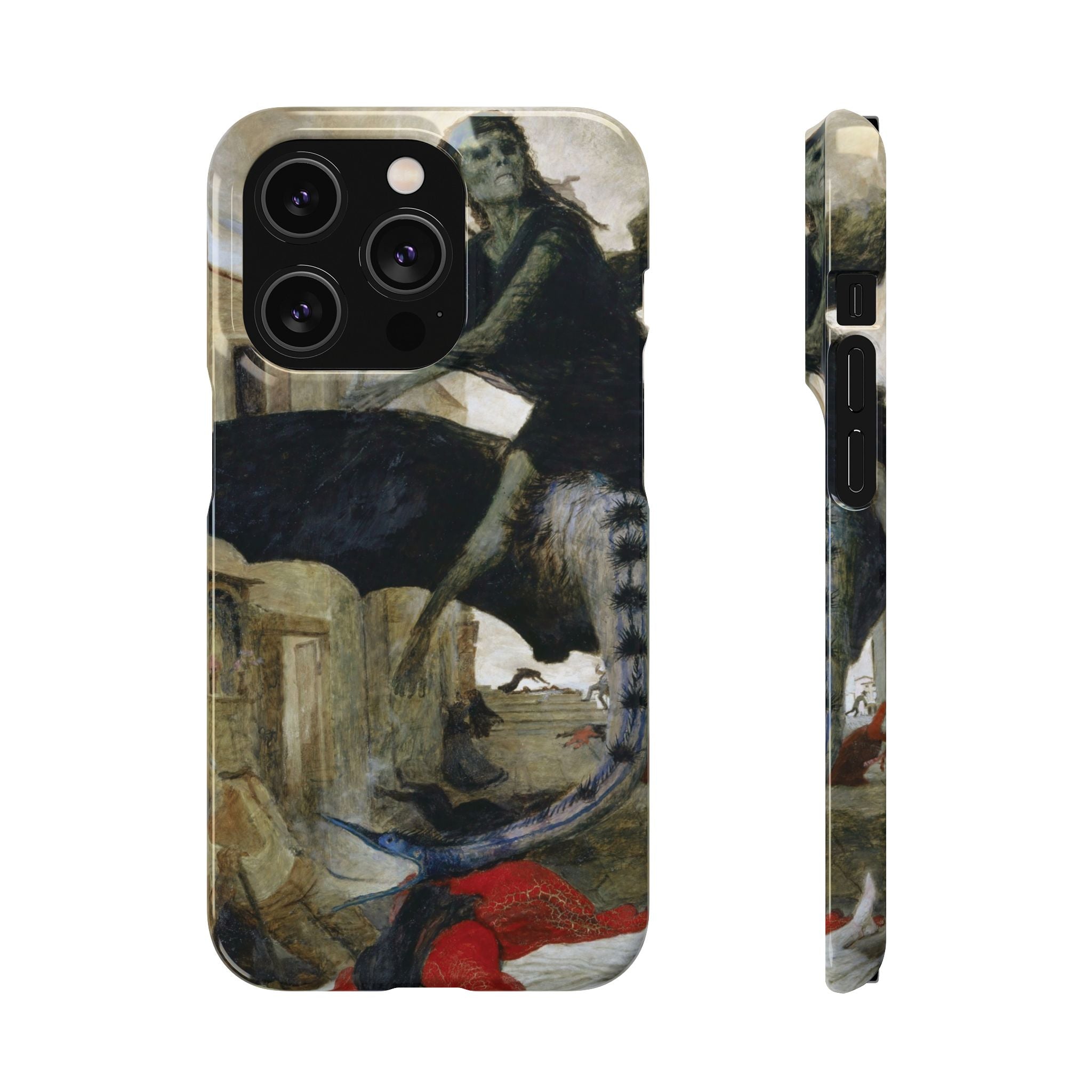 The Plague by Arnold Böcklin - iPhone Slim Case
