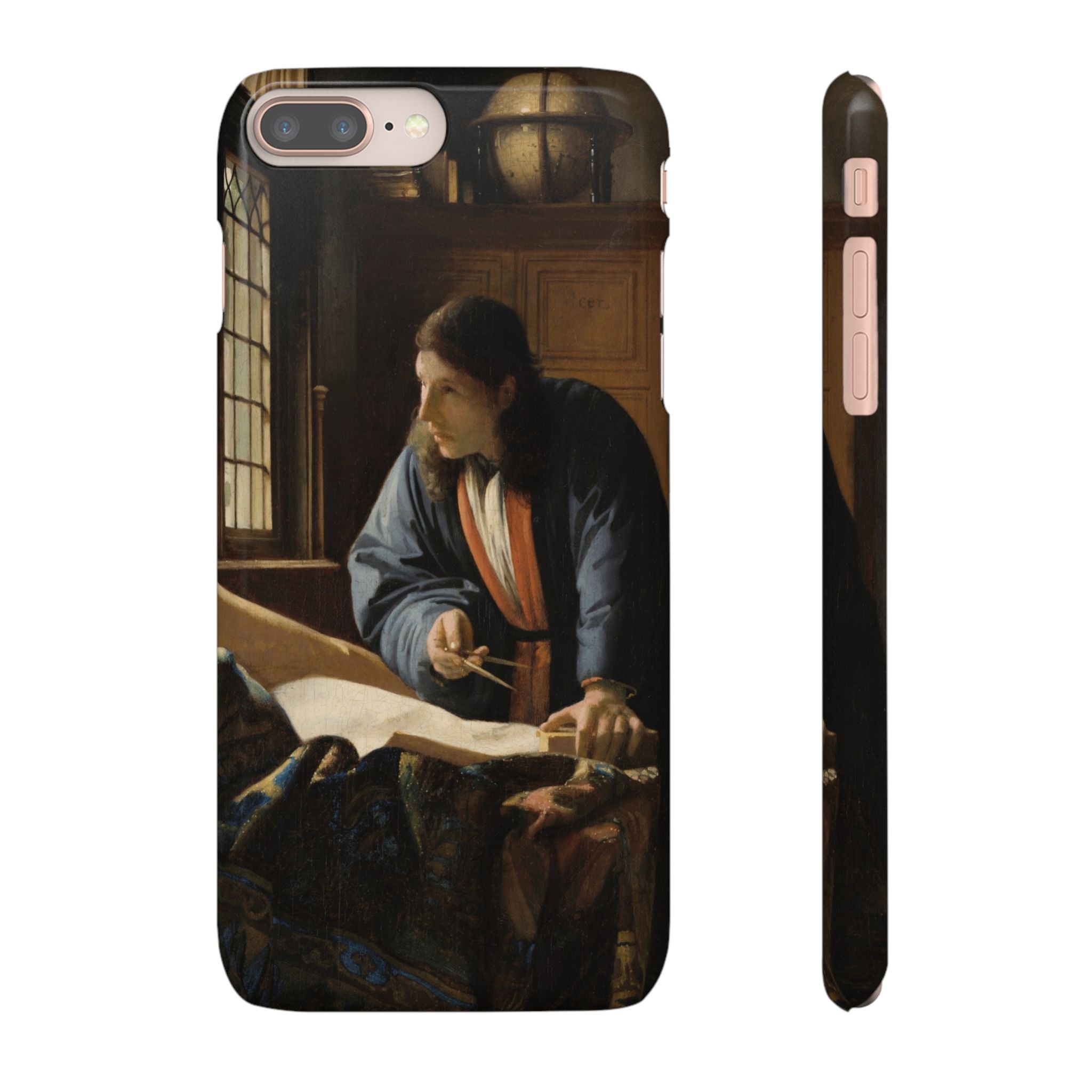 The Geographer by Johannes Vermeer - iPhone Slim Case