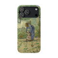 First Steps after Millet by Vincent van Gogh - iPhone Slim Case